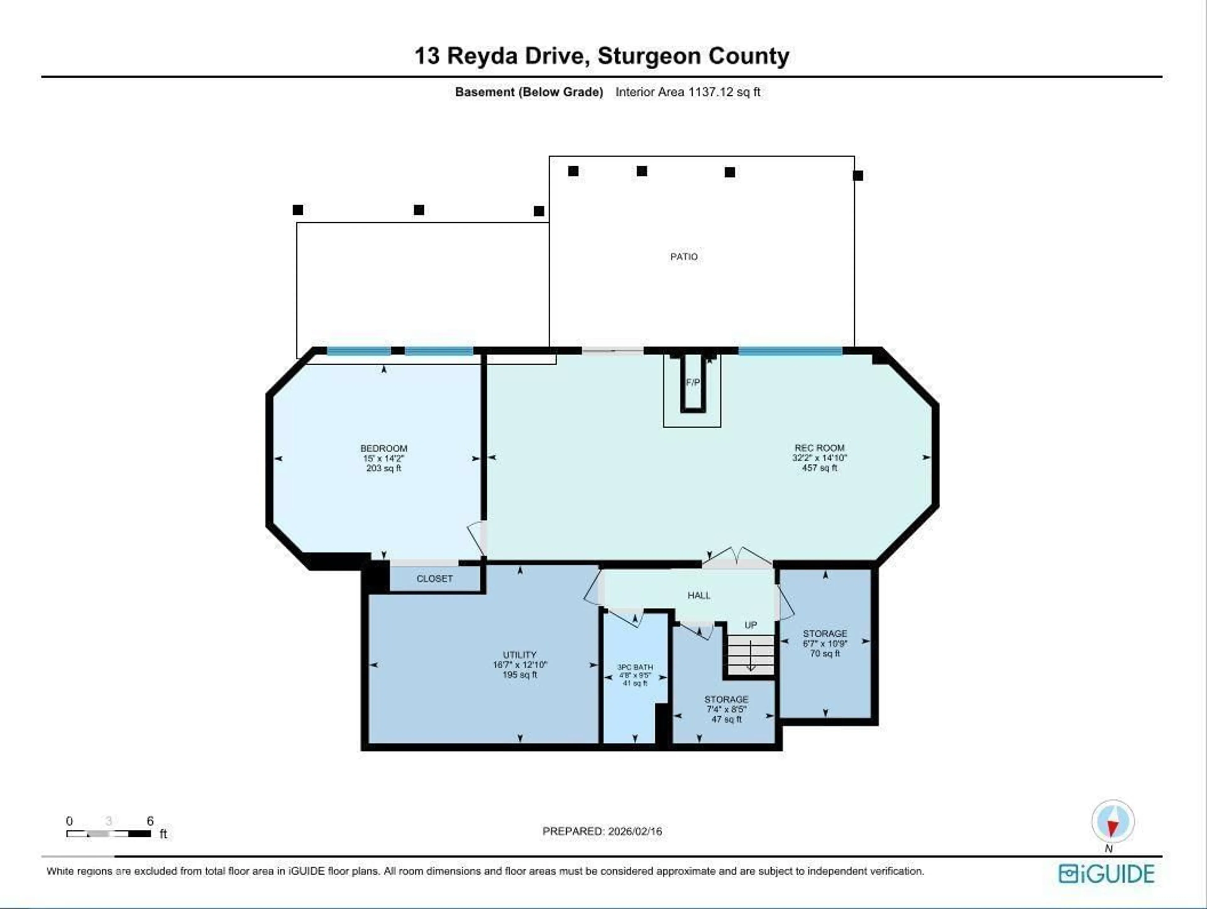 Floor plan for #13 - 26328 MEADOWVIEW DR, Rural Sturgeon County Alberta T8N1M8