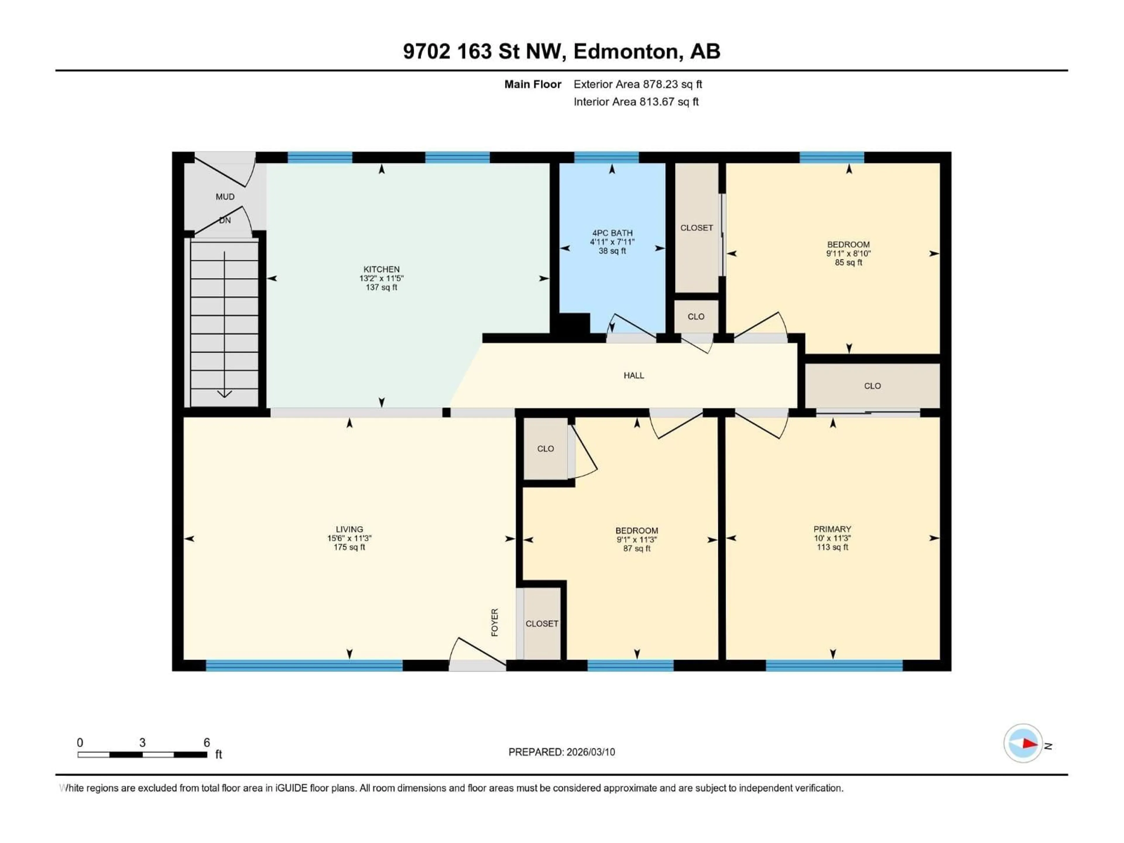 Floor plan for NW - 9702 163 ST, Edmonton Alberta T5P3M8