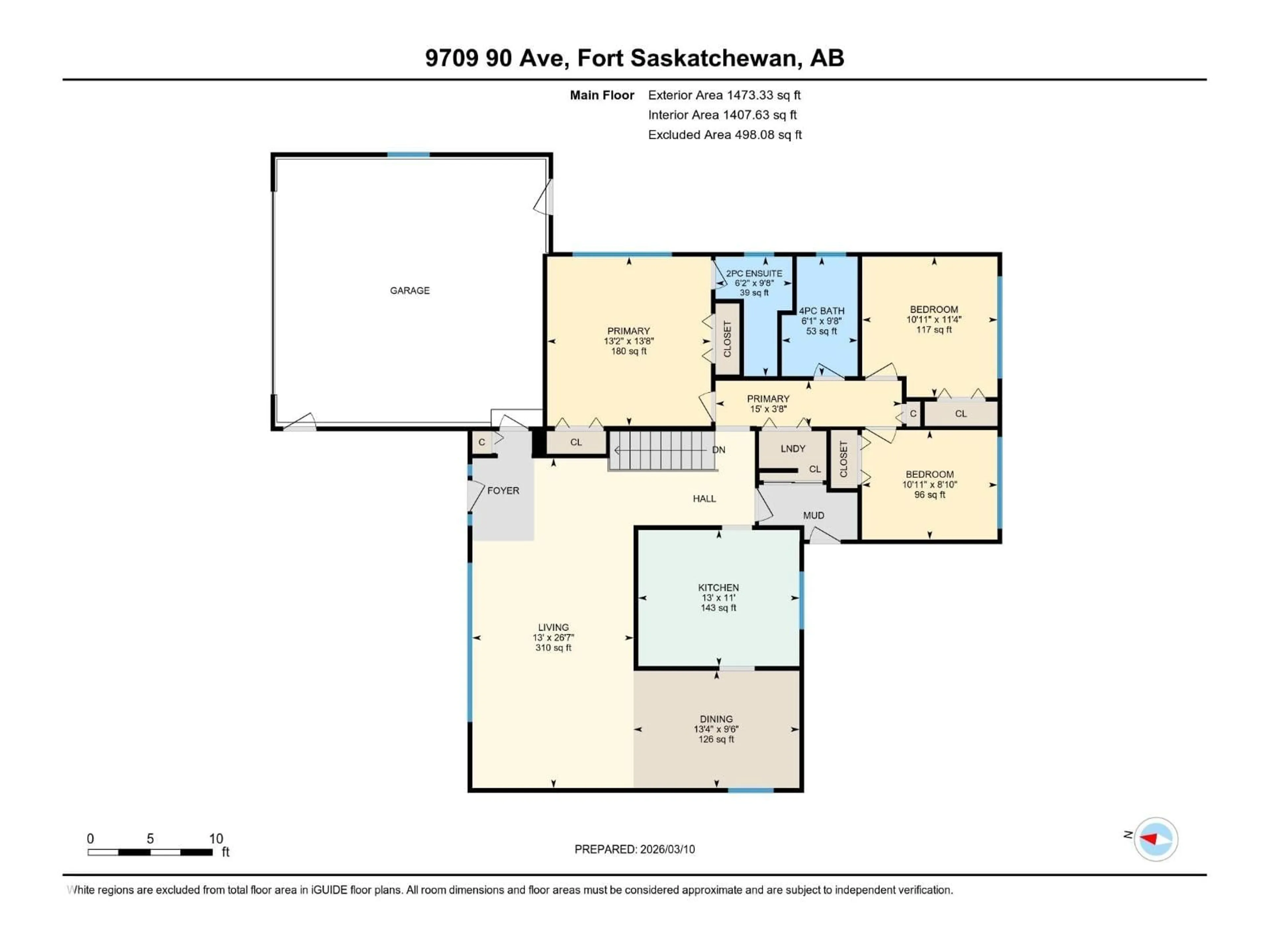 Floor plan for 9709 90 AV, Fort Saskatchewan Alberta T8L1M4