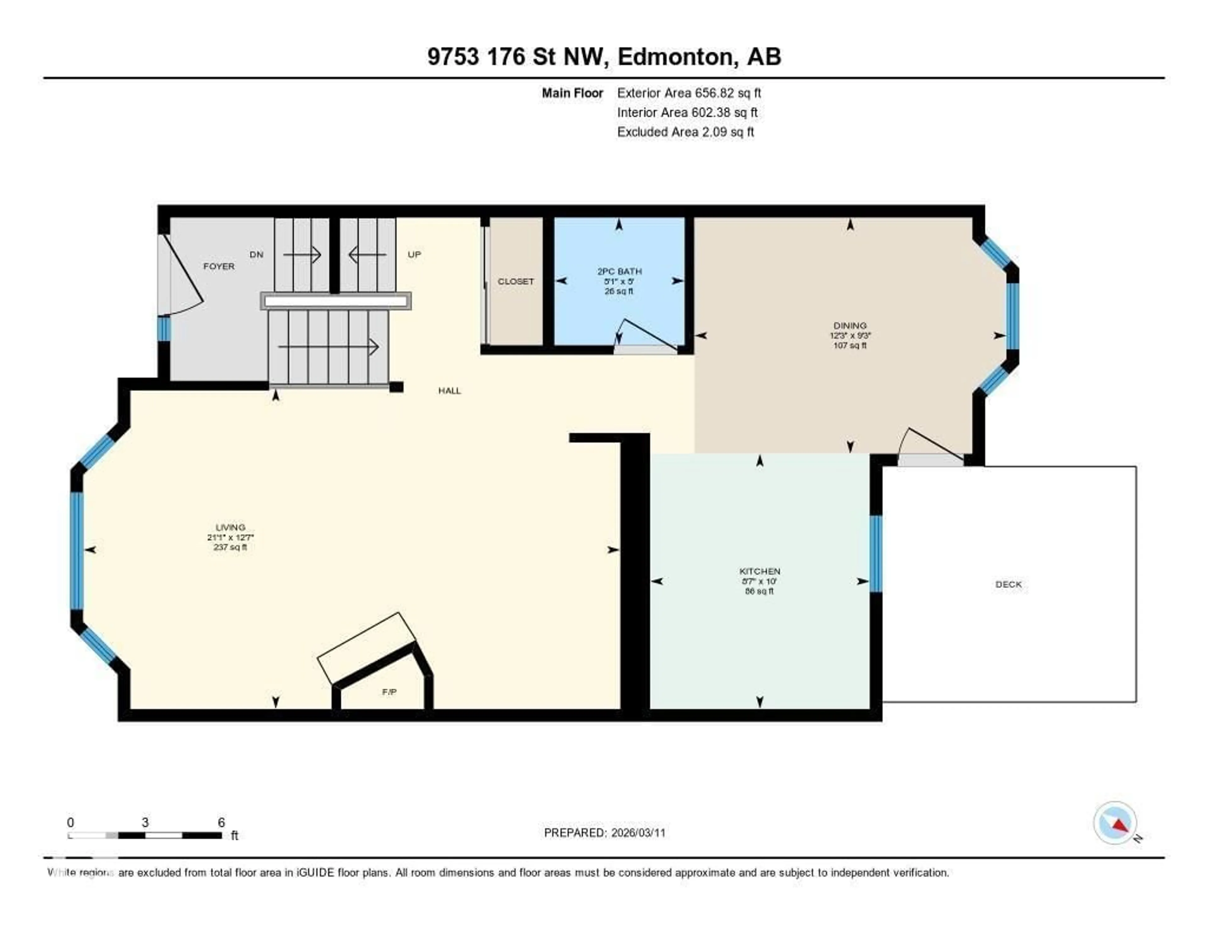Floor plan for NW - 9753 176 ST, Edmonton Alberta T5T6B3