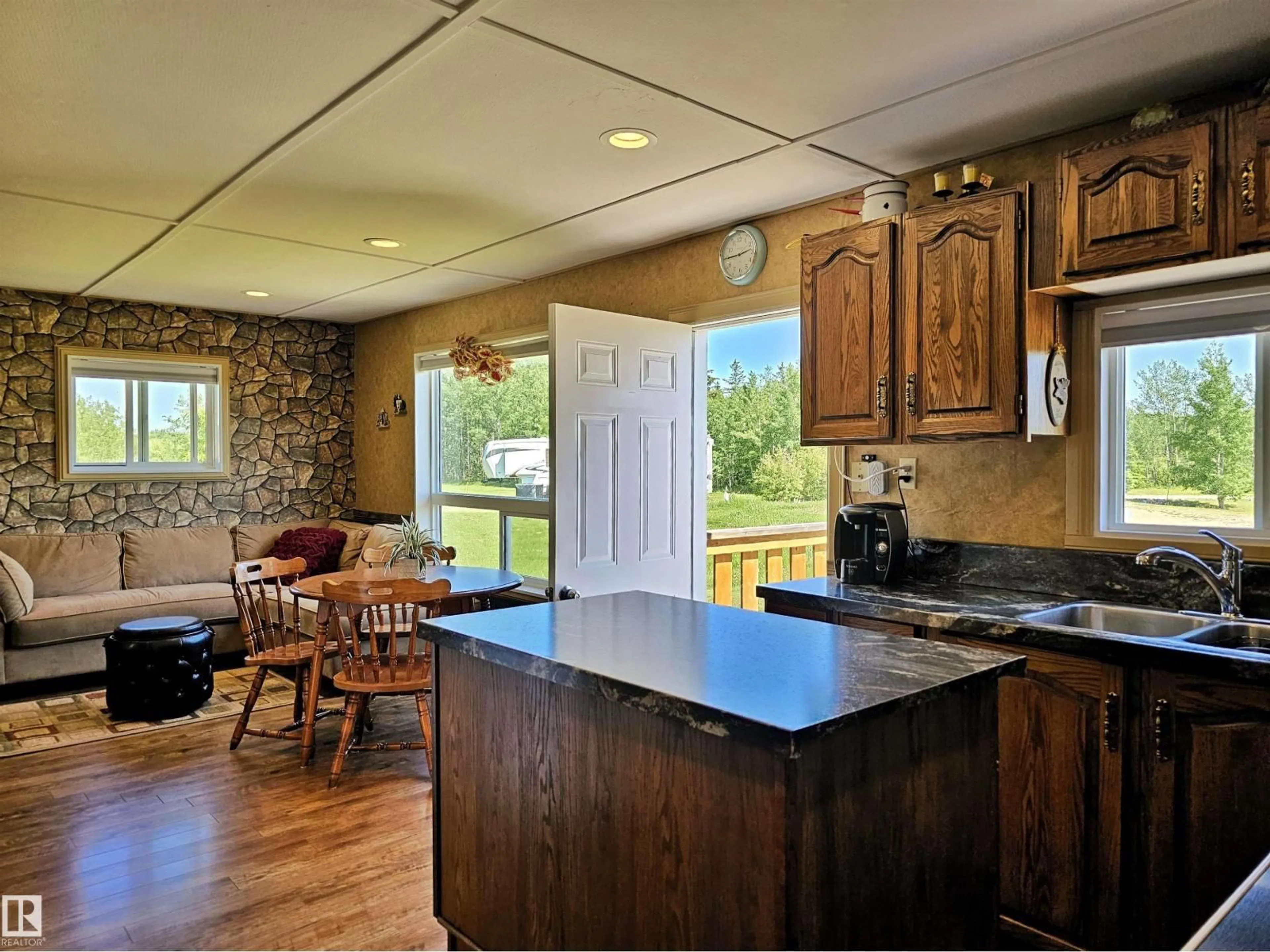 Open concept kitchen, unknown for 106 - 57730 RANGE ROAD 30, Rural Barrhead County Alberta T0G0H0