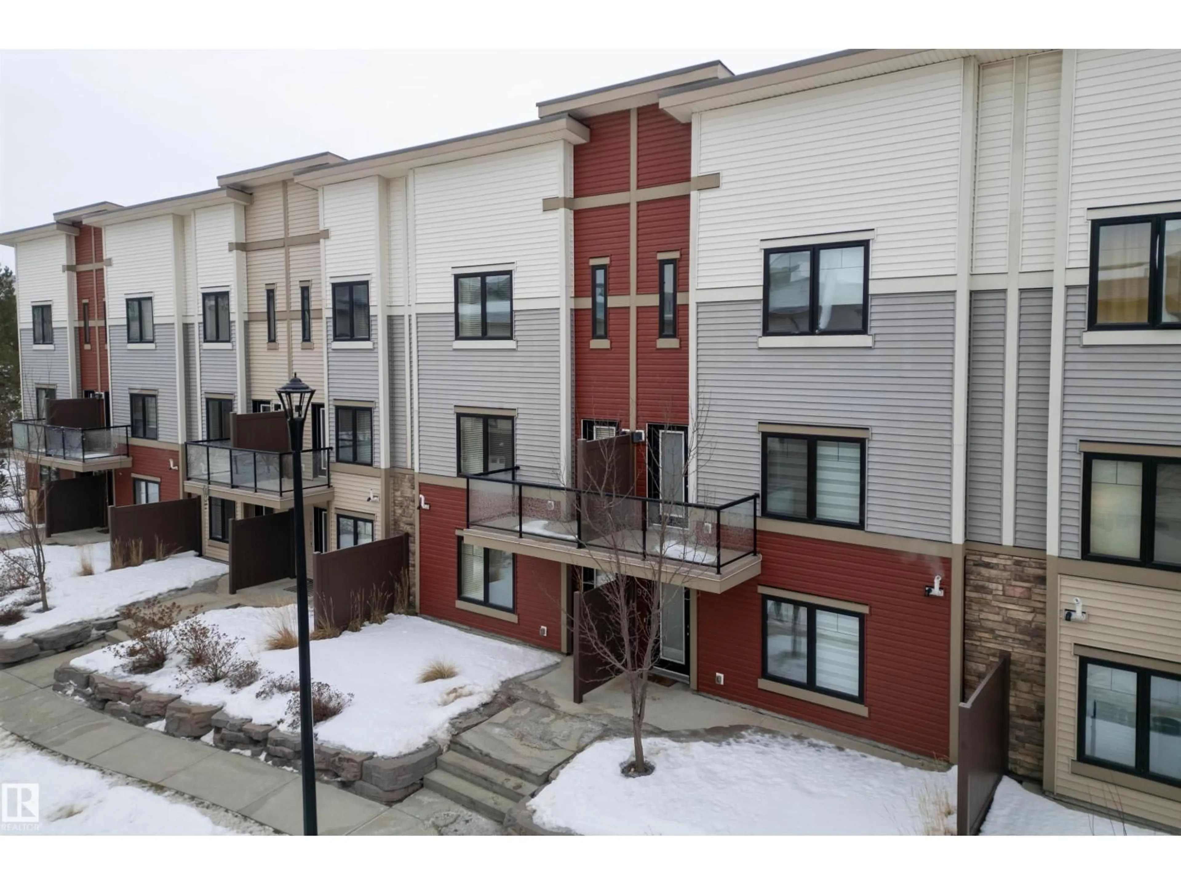 A pic from outside/outdoor area/front of a property/back of a property/a pic from drone, building for #99 - 804 WELSH DR, Edmonton Alberta T6K1Y8