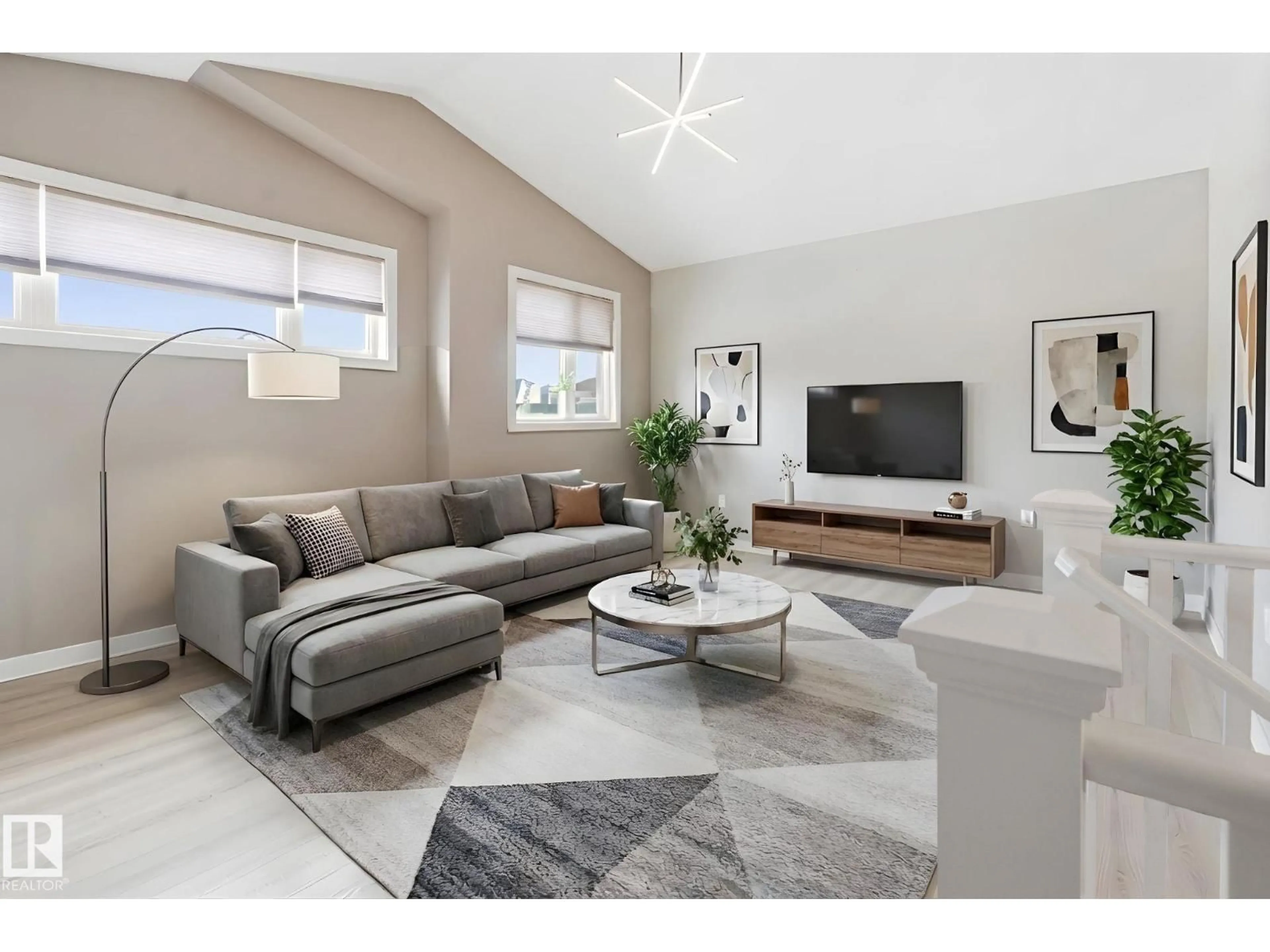 Living room with furniture, unknown for 467 AINSLIE CRESCENT, Edmonton Alberta T6W0H7