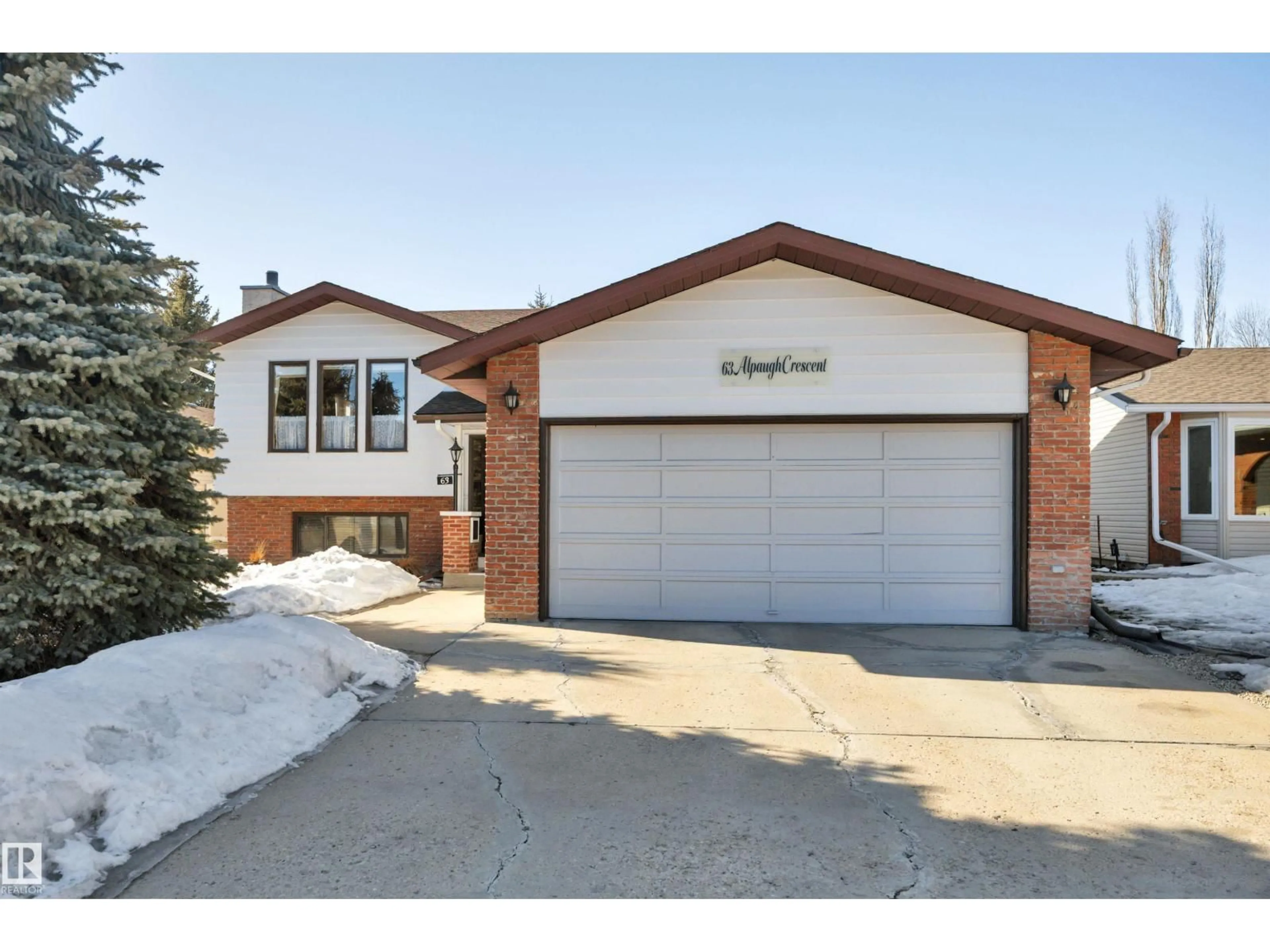Home with brick exterior material, street for 63 ALPAUGH CR, Leduc Alberta T9E5G8