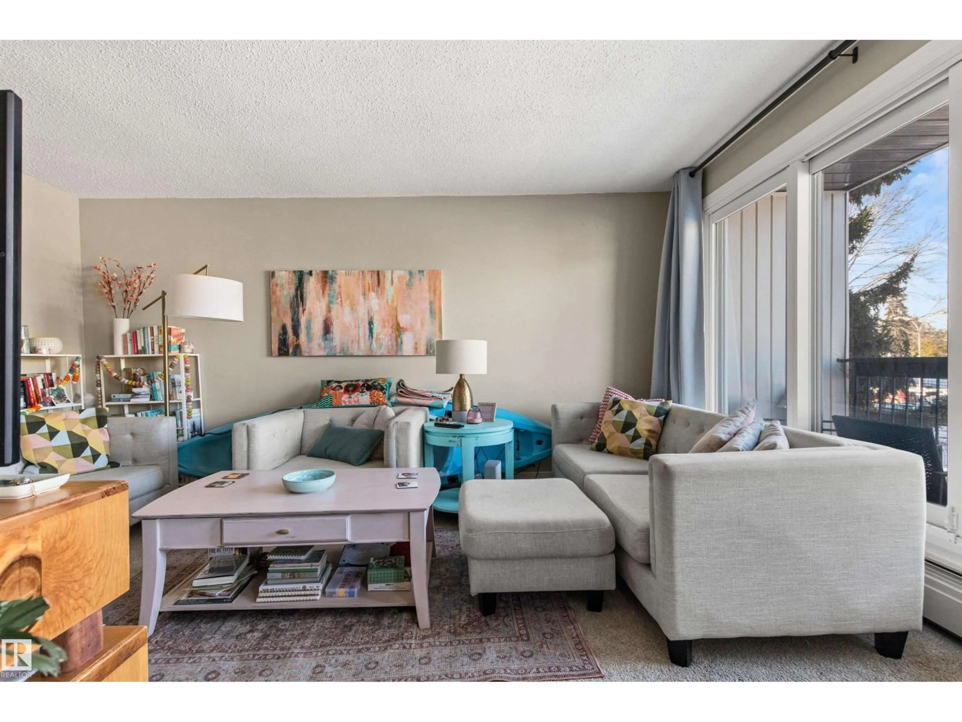 Living room with furniture, unknown for 304 - 11420 40 AV, Edmonton Alberta T6J0R5