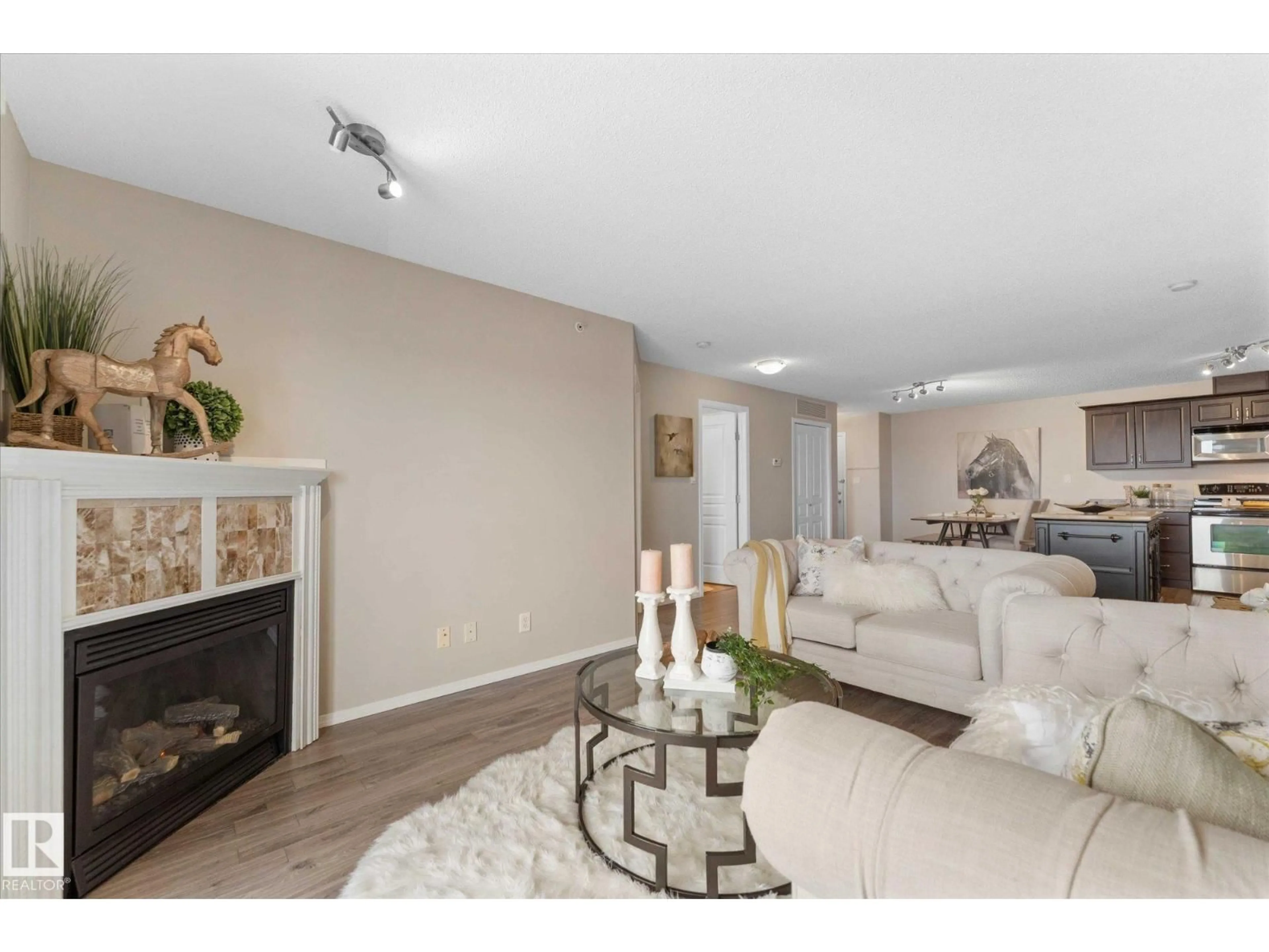 Living room with furniture, unknown for #409 - 16035 132 ST, Edmonton Alberta T6V0B4