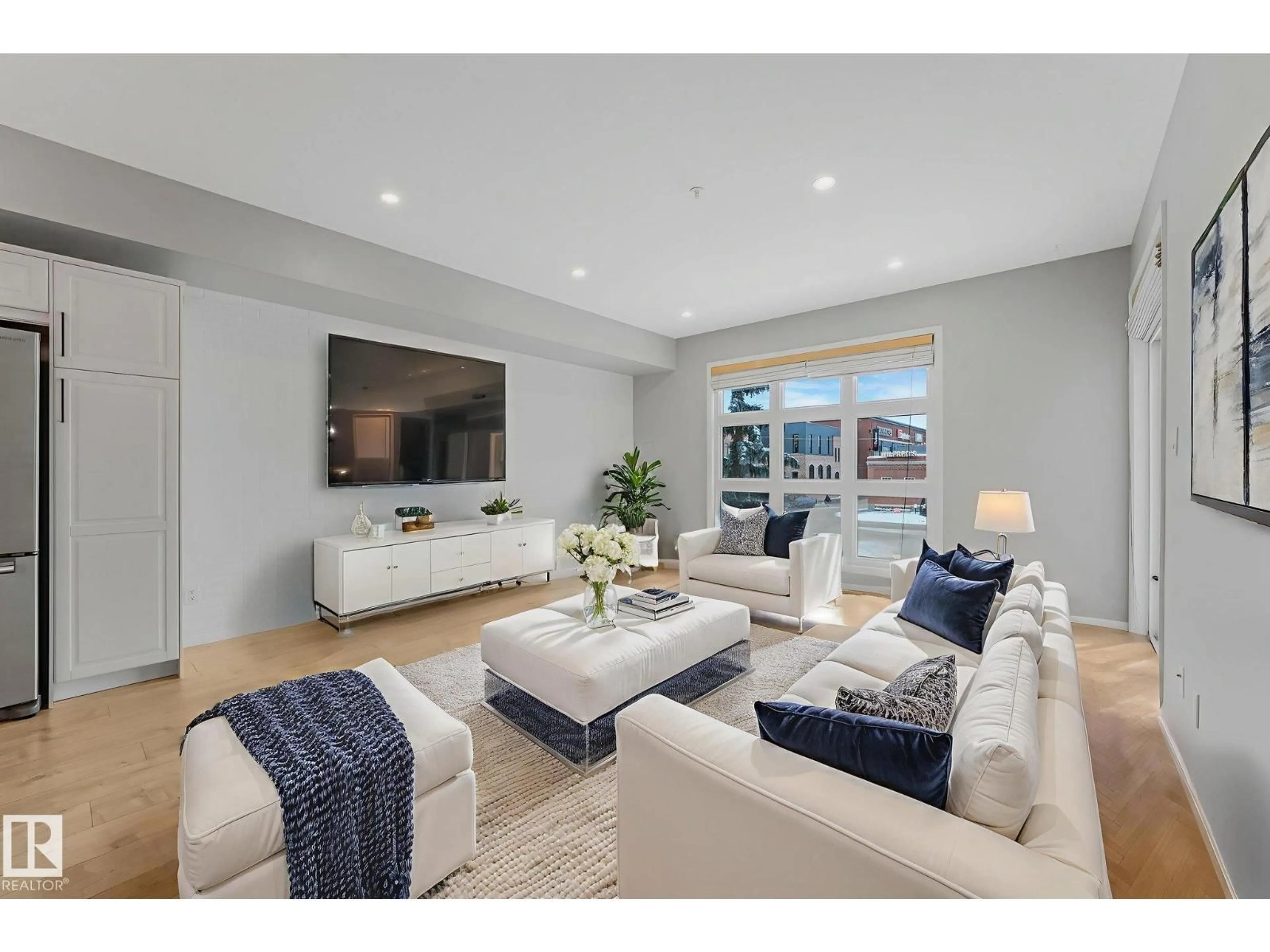 Living room with furniture, unknown for #228 - 10407 122 ST, Edmonton Alberta T5N4C1