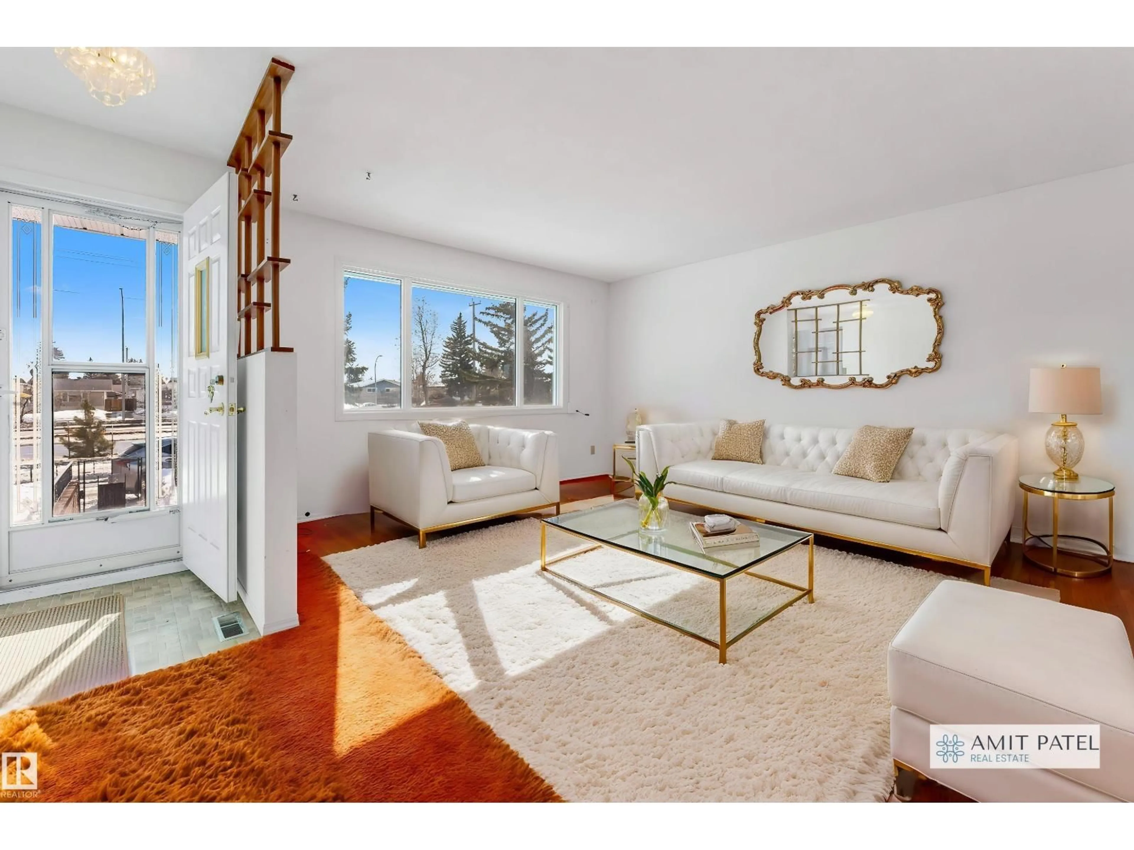 Living room with furniture, unknown for NW - 8716 137 AV, Edmonton Alberta T5E1Y4