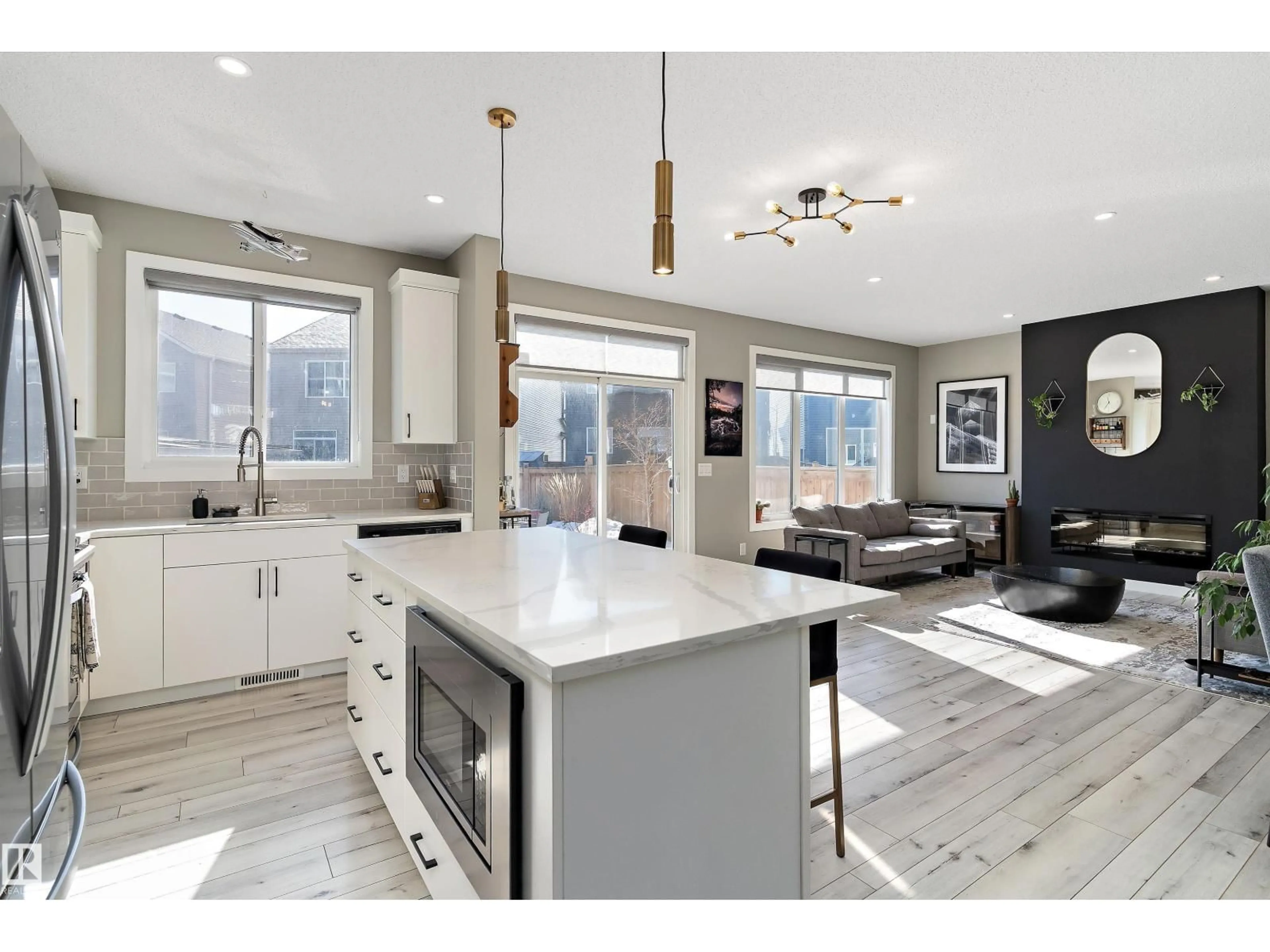 Open concept kitchen, ceramic/tile floor for NW - 1615 202 ST, Edmonton Alberta T6M1K6