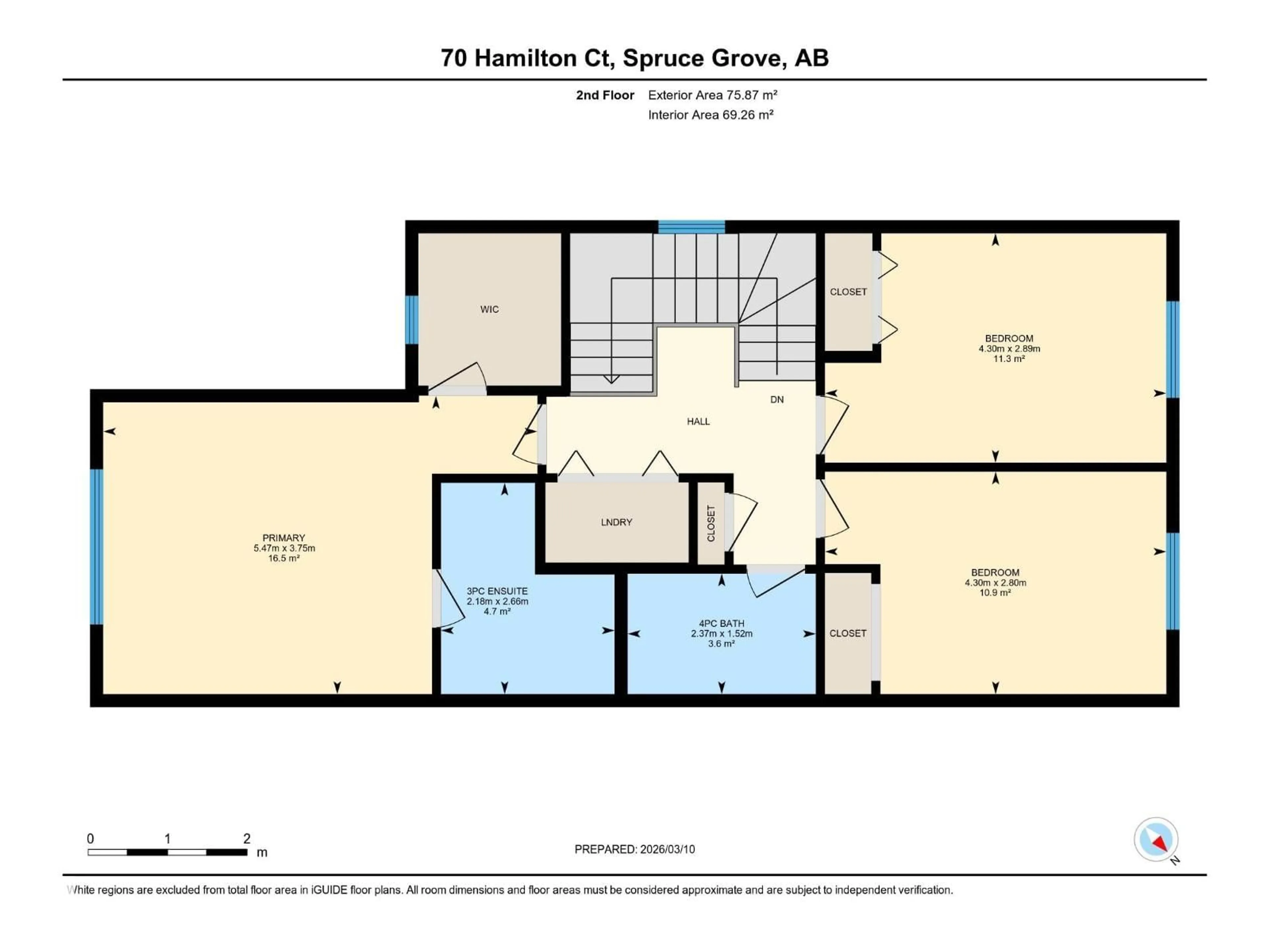 Floor plan for 70 HAMILTON, Spruce Grove Alberta T7X0K4