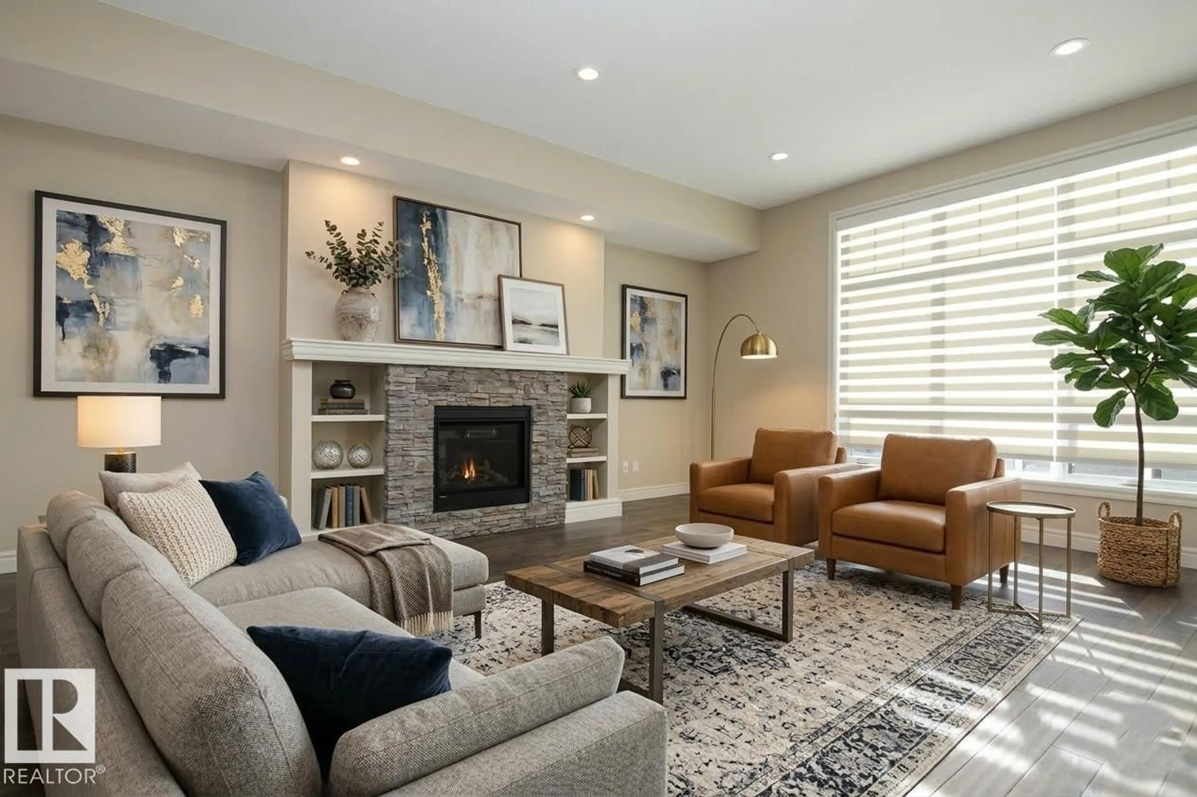 Living room with furniture, unknown for 9 - 175 ABBEY RD, Sherwood Park Alberta T8H1A3