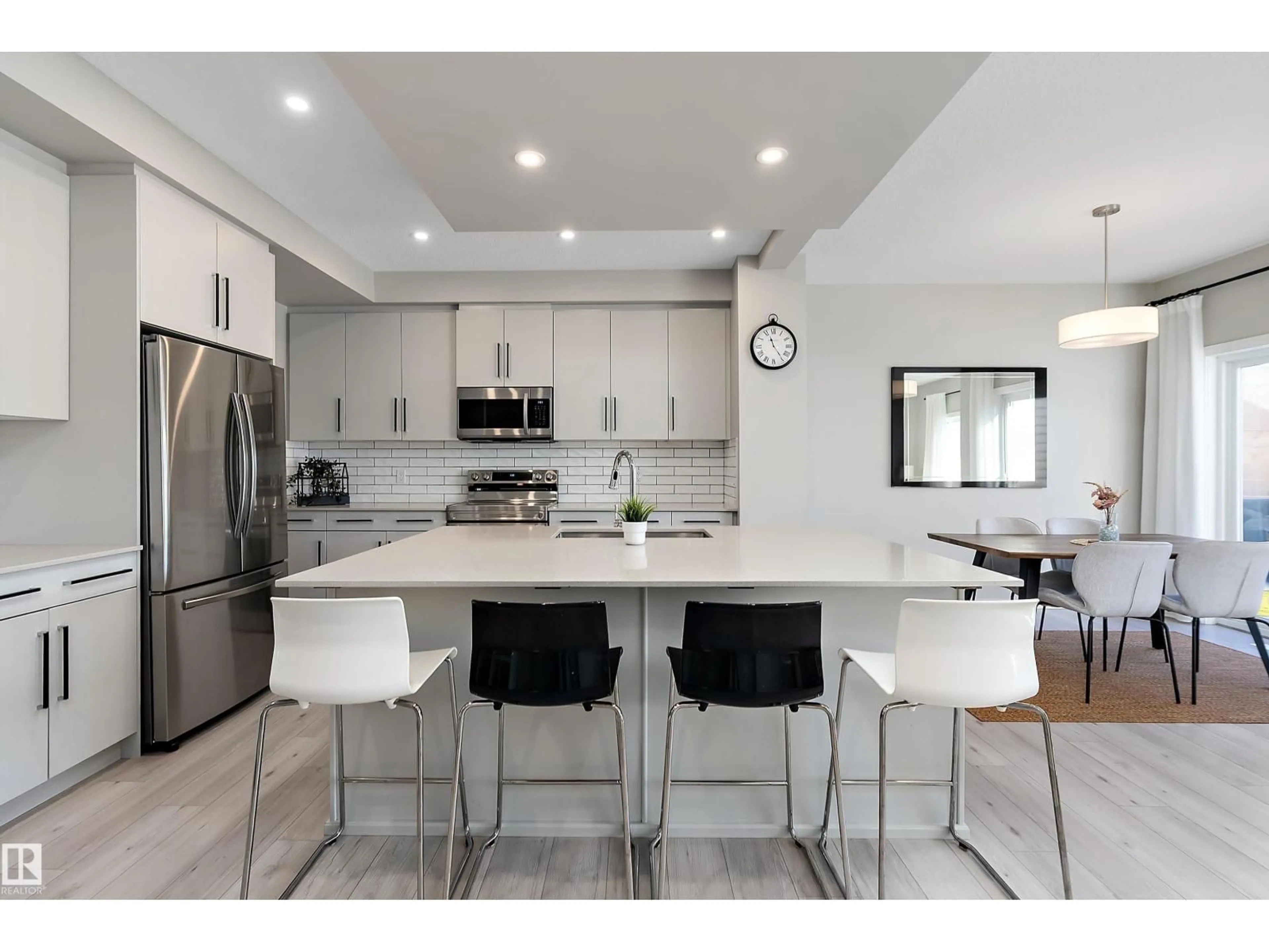 Open concept kitchen, ceramic/tile floor for 197 LARCH CR, Leduc Alberta T9E1N2