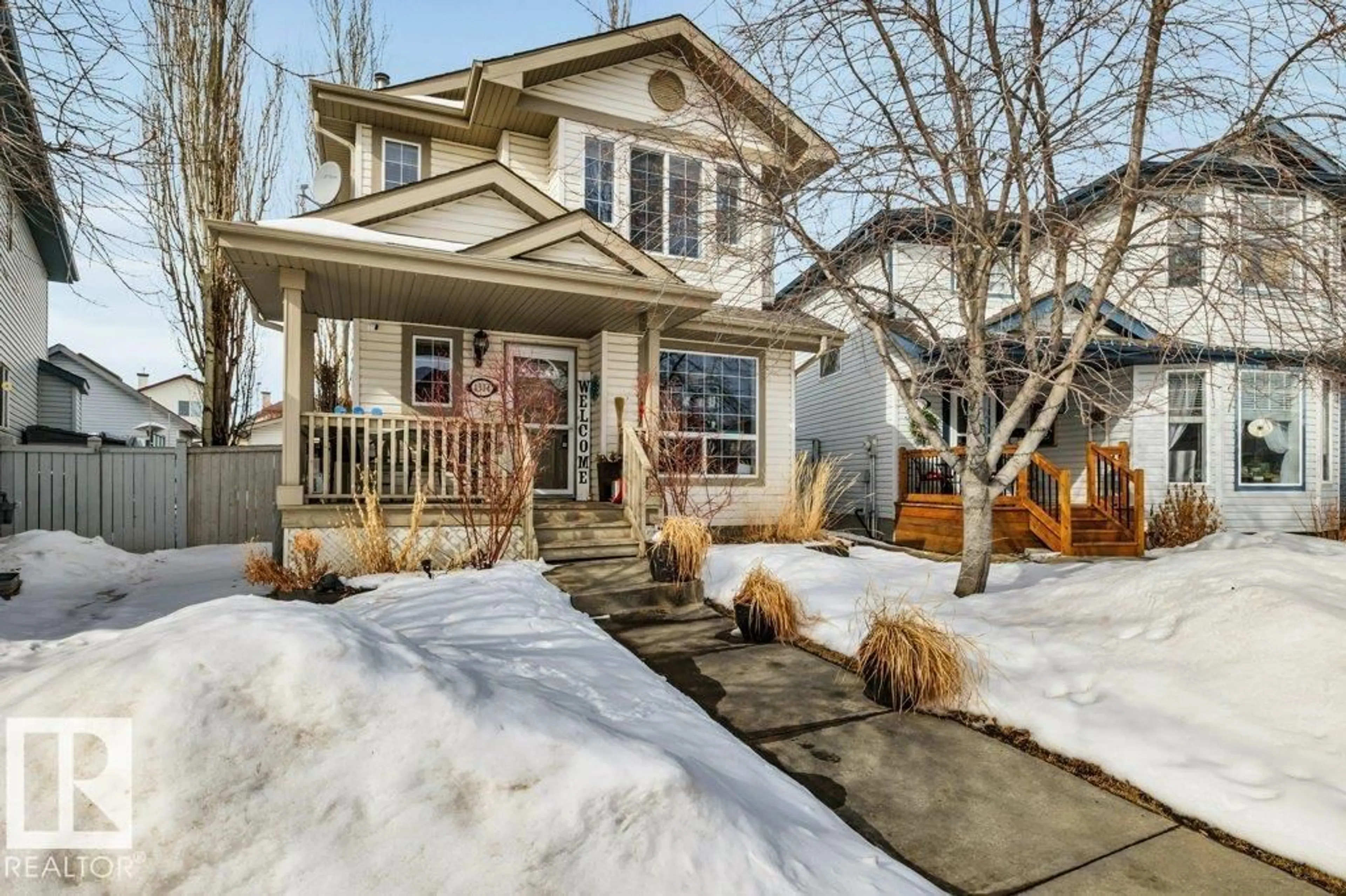 Home with vinyl exterior material, street for NW - 1314 GEORGE CL, Edmonton Alberta T5T6S2