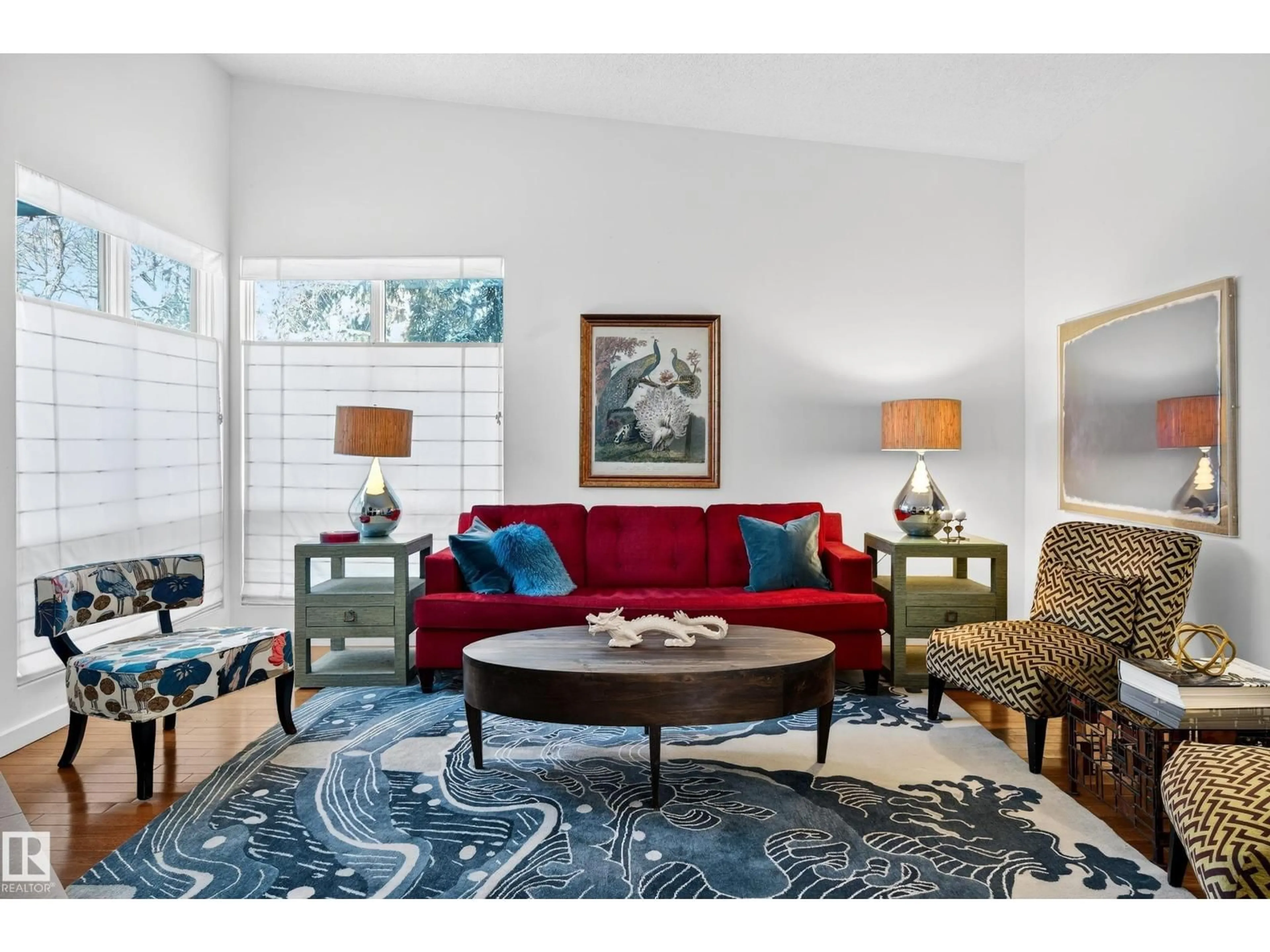 Living room with furniture, unknown for 11627 76 AV, Edmonton Alberta T6G0K9