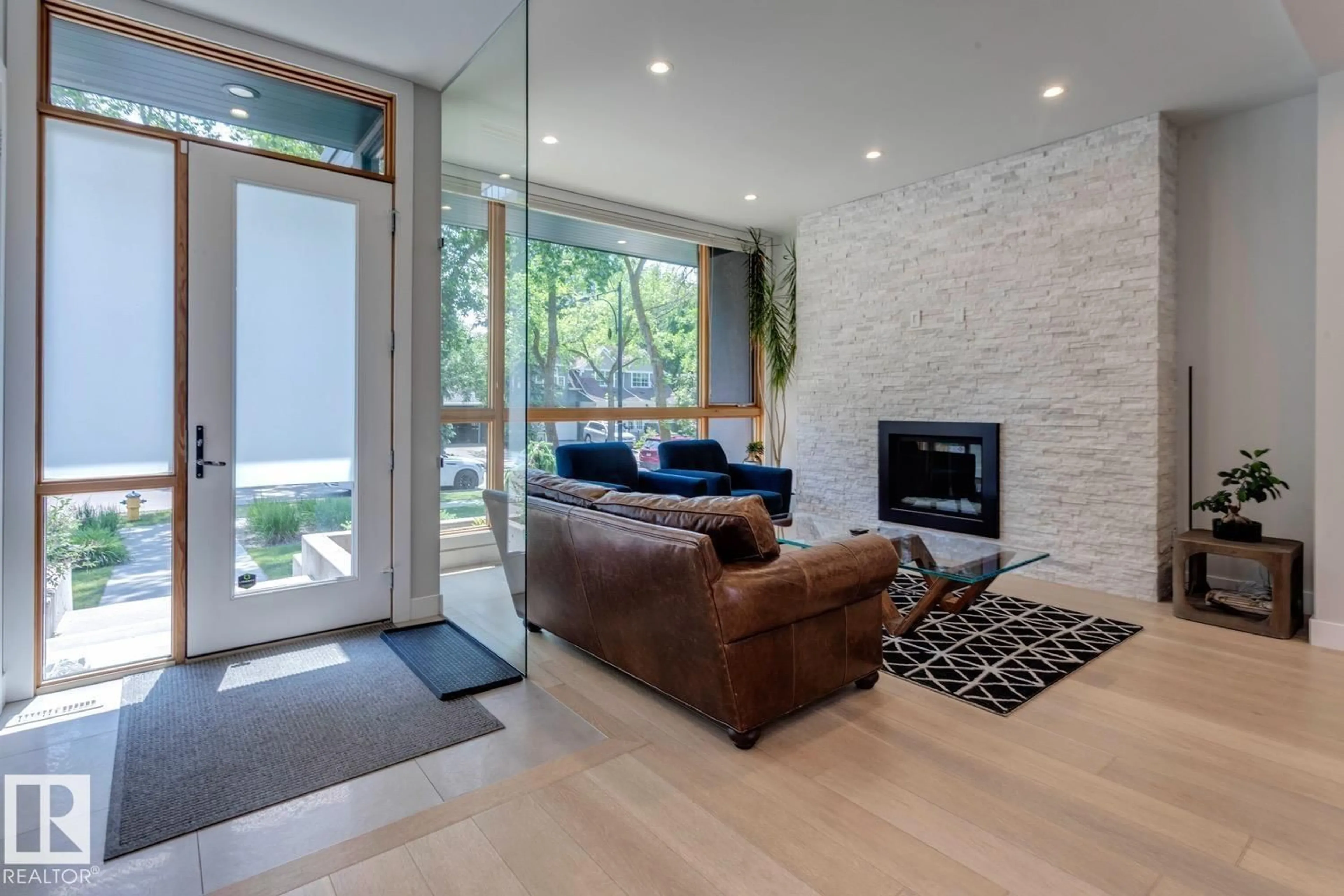 Living room with furniture, unknown for 12420 103 AV, Edmonton Alberta T5N0R3