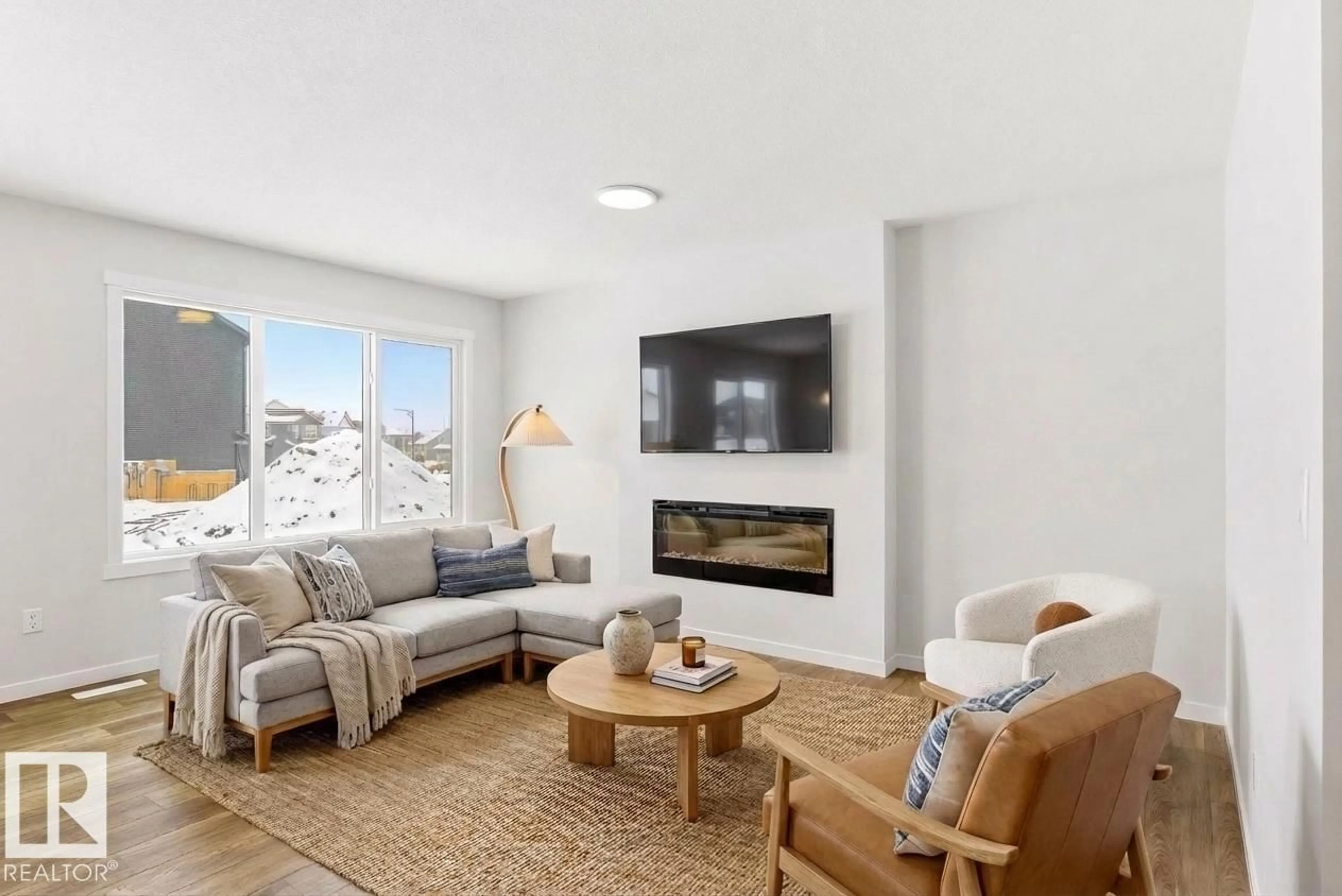 Living room with furniture, unknown for 346 172 AV, Edmonton Alberta T5Y4K9