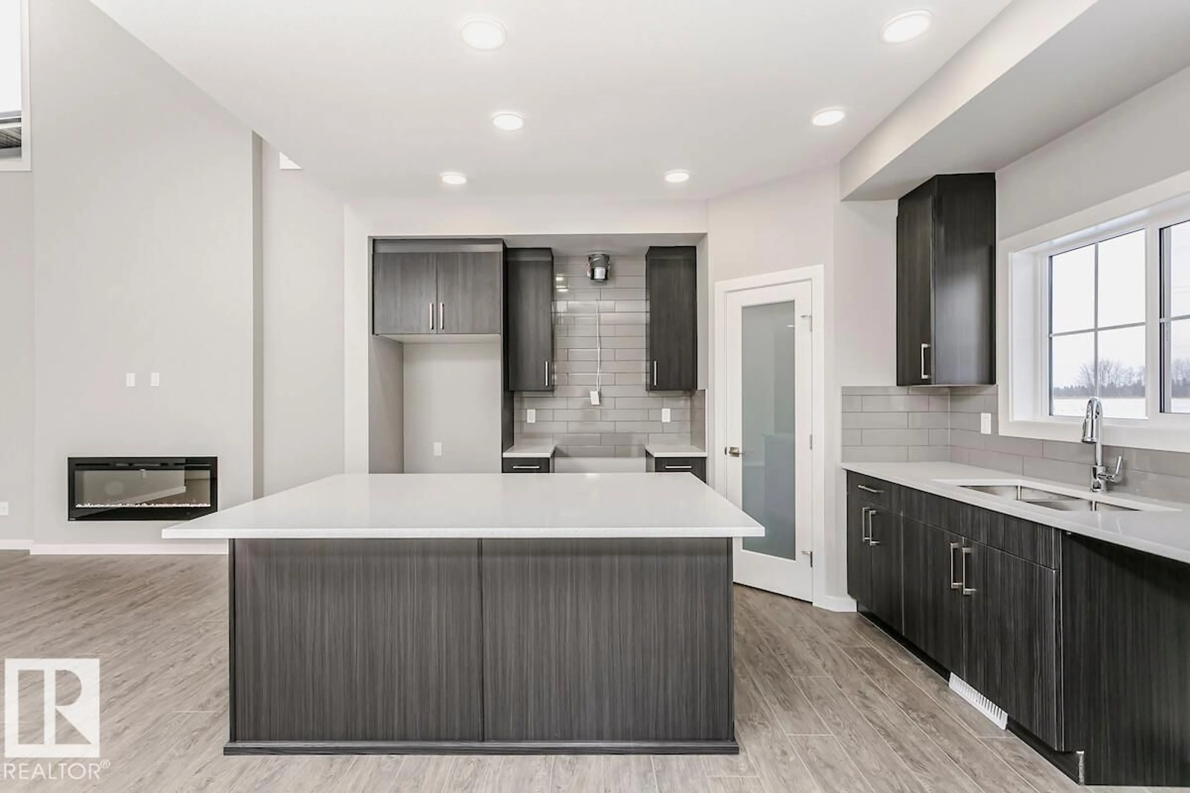 Contemporary kitchen, ceramic/tile floor for 324 173 AV, Edmonton Alberta T5Y4G6