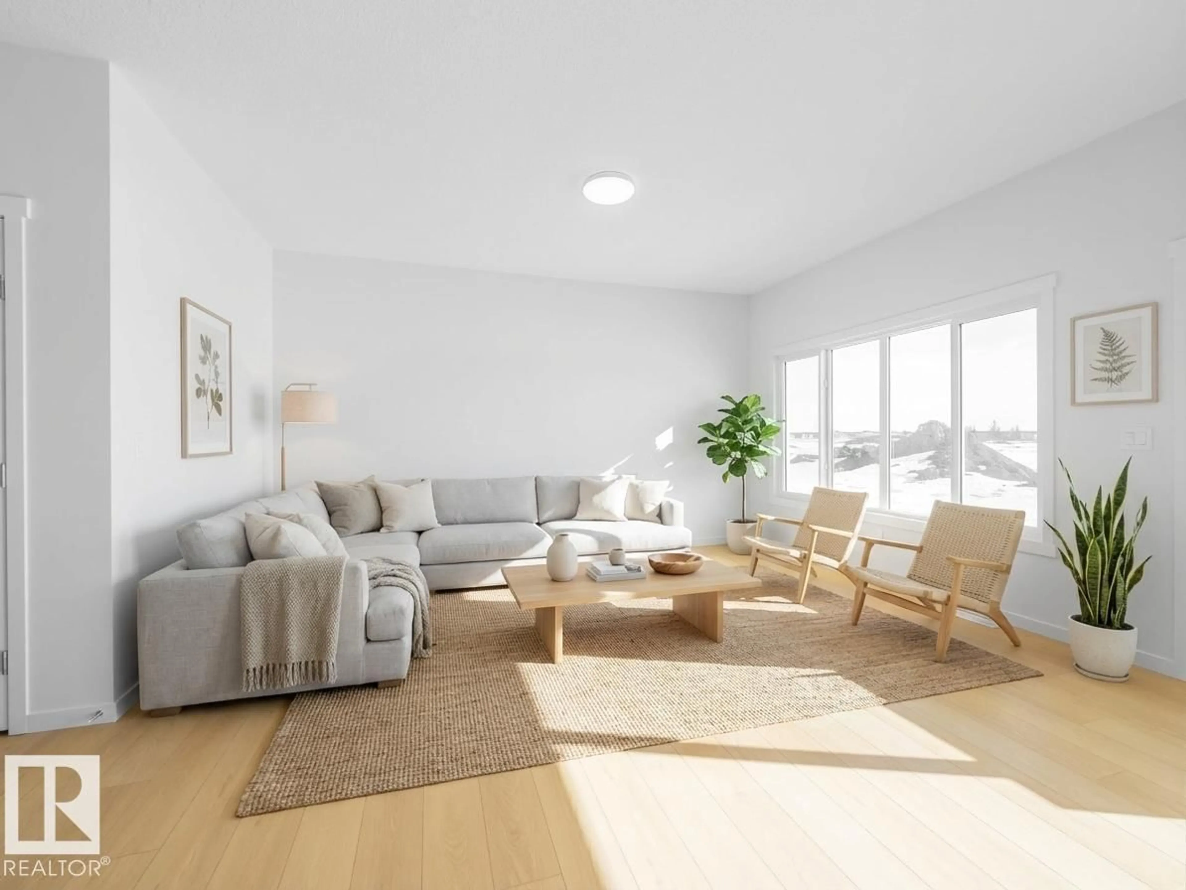 Living room with furniture, unknown for 6957 176A AV, Edmonton Alberta T5Z0X8