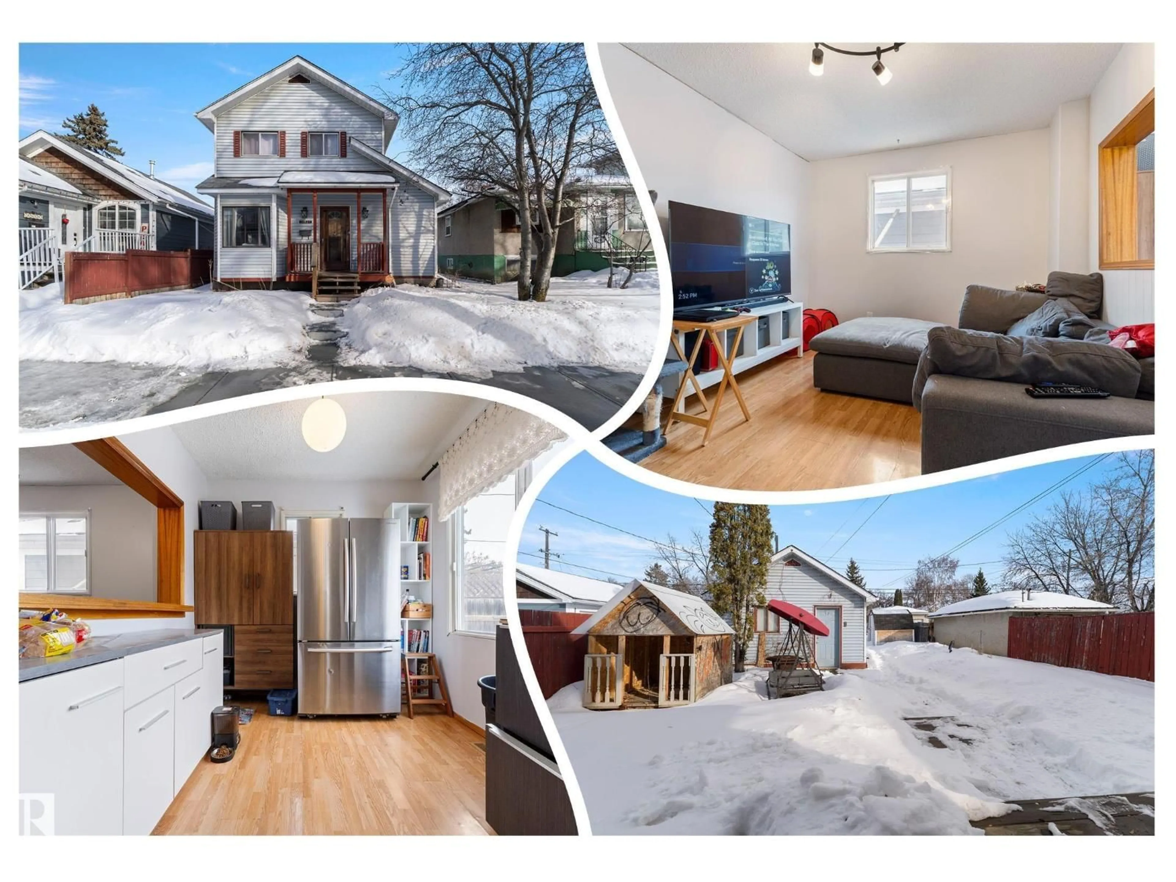 A pic from outside/outdoor area/front of a property/back of a property/a pic from drone, street for 11521 92 ST, Edmonton Alberta T5G0Z8