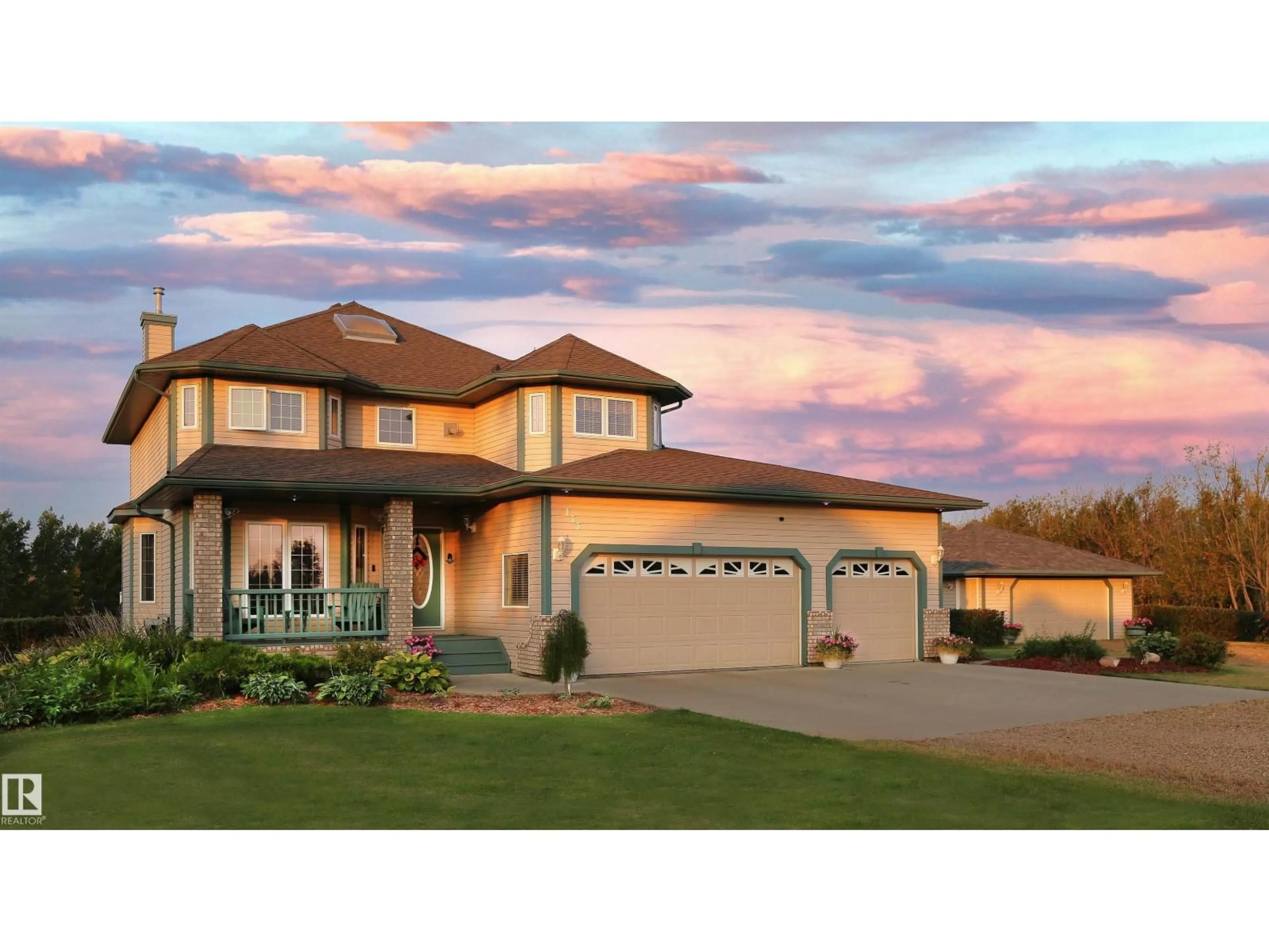 Home with vinyl exterior material, street for 133 52555 RGE ROAD 223, Rural Strathcona County Alberta T8A4R3