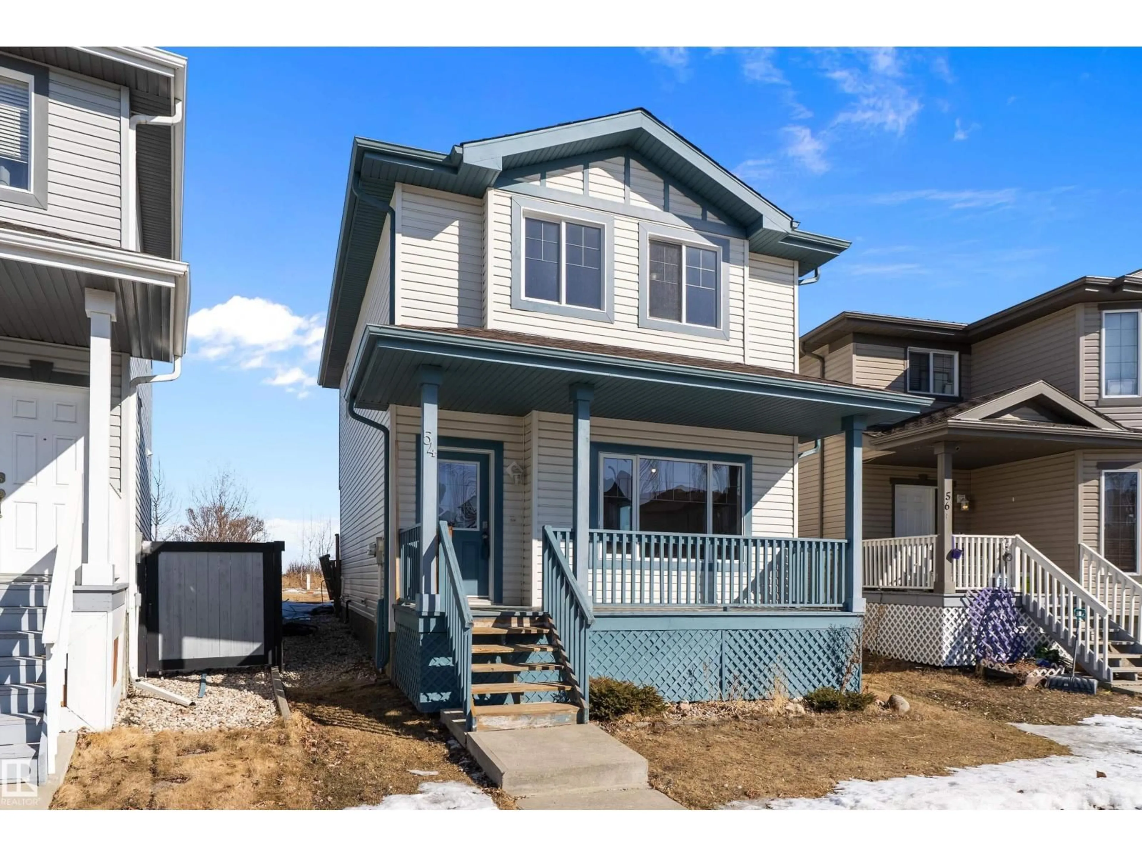 Home with vinyl exterior material, street for 54 BIRCHGLEN CR, Leduc Alberta T9E0H8