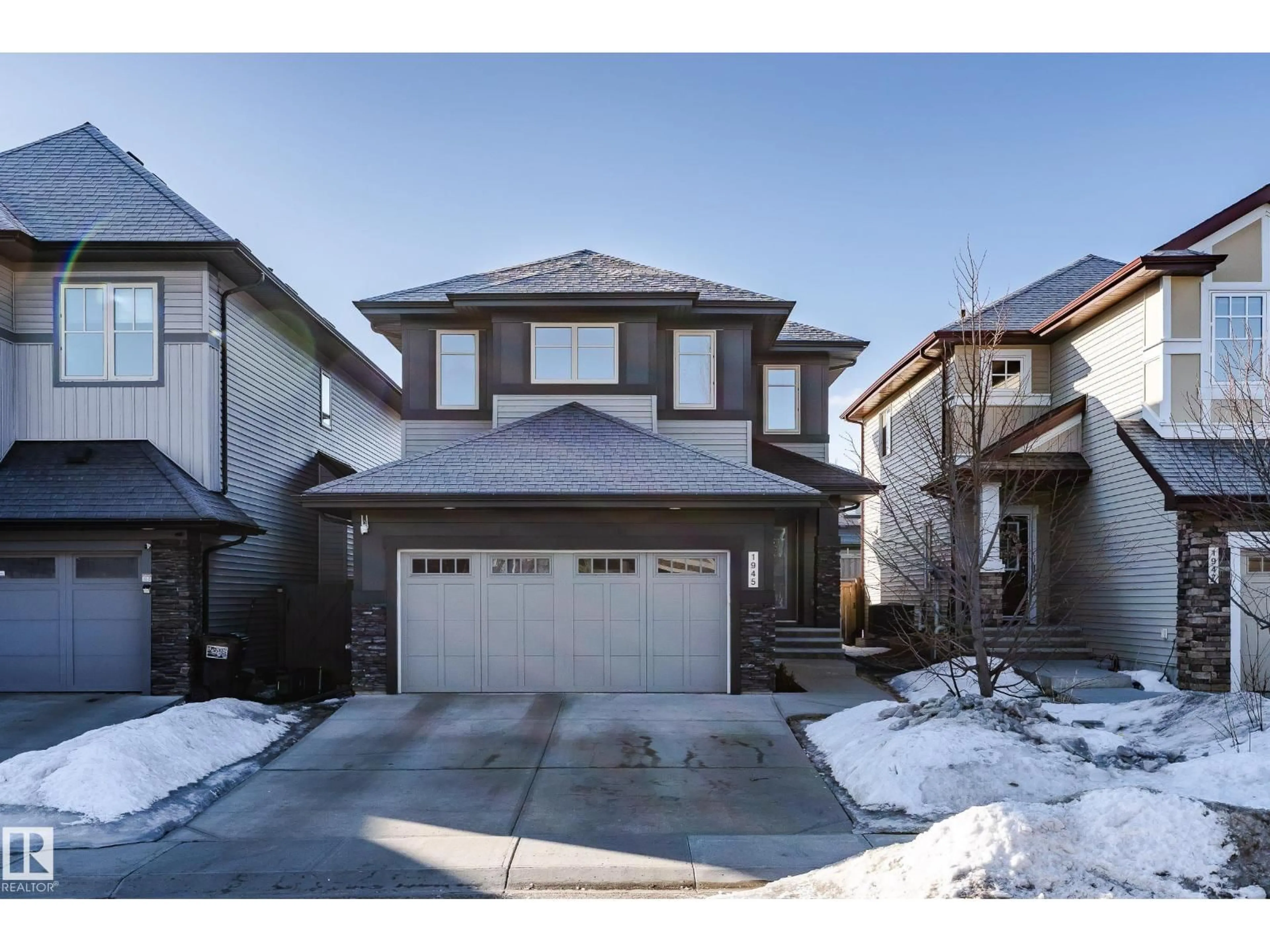 Home with brick exterior material, street for 1945 AINSLIE LINK, Edmonton Alberta T6W2L9
