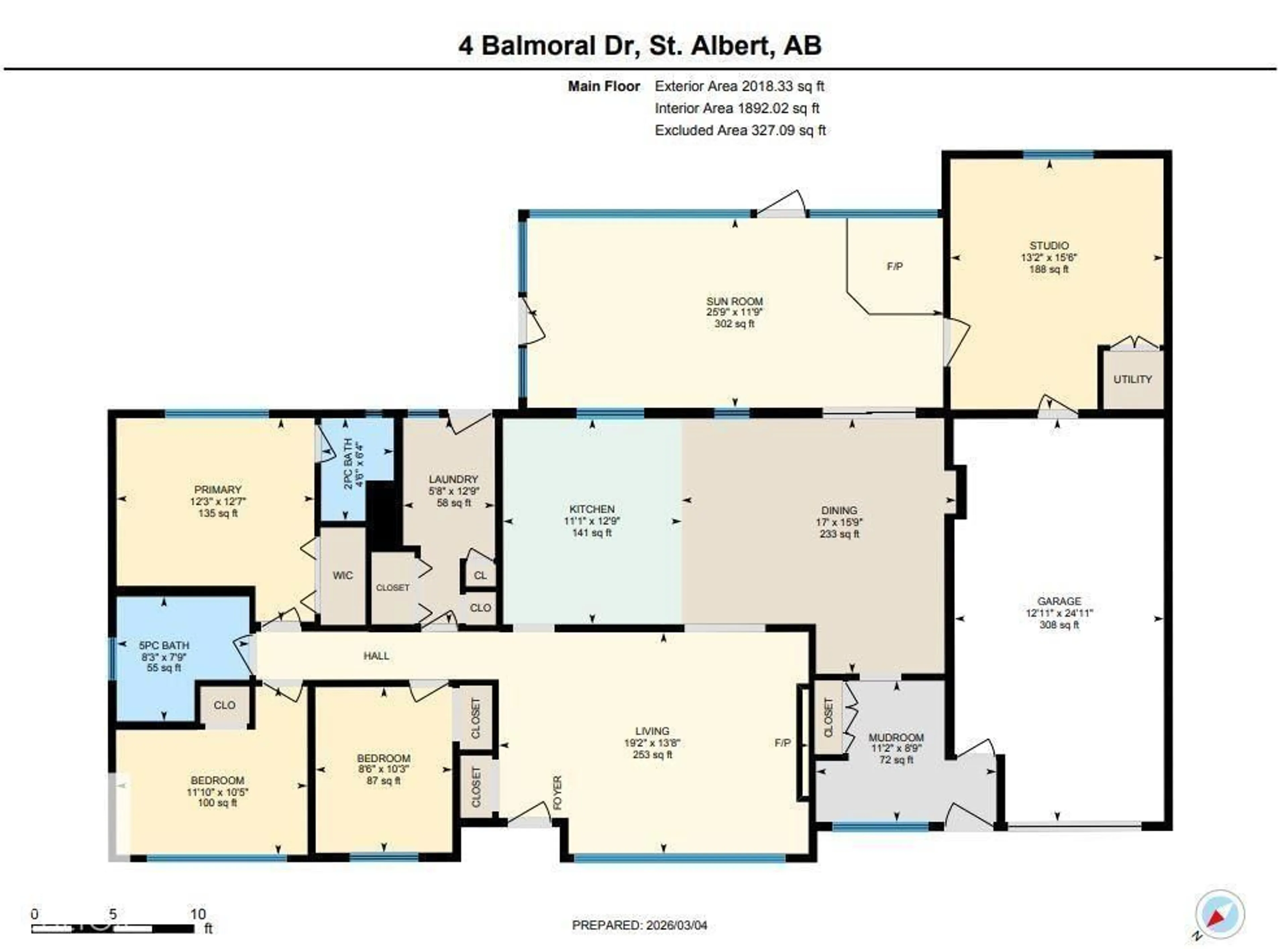 Floor plan for 4 BALMORAL DR, St. Albert Alberta T8N0B8