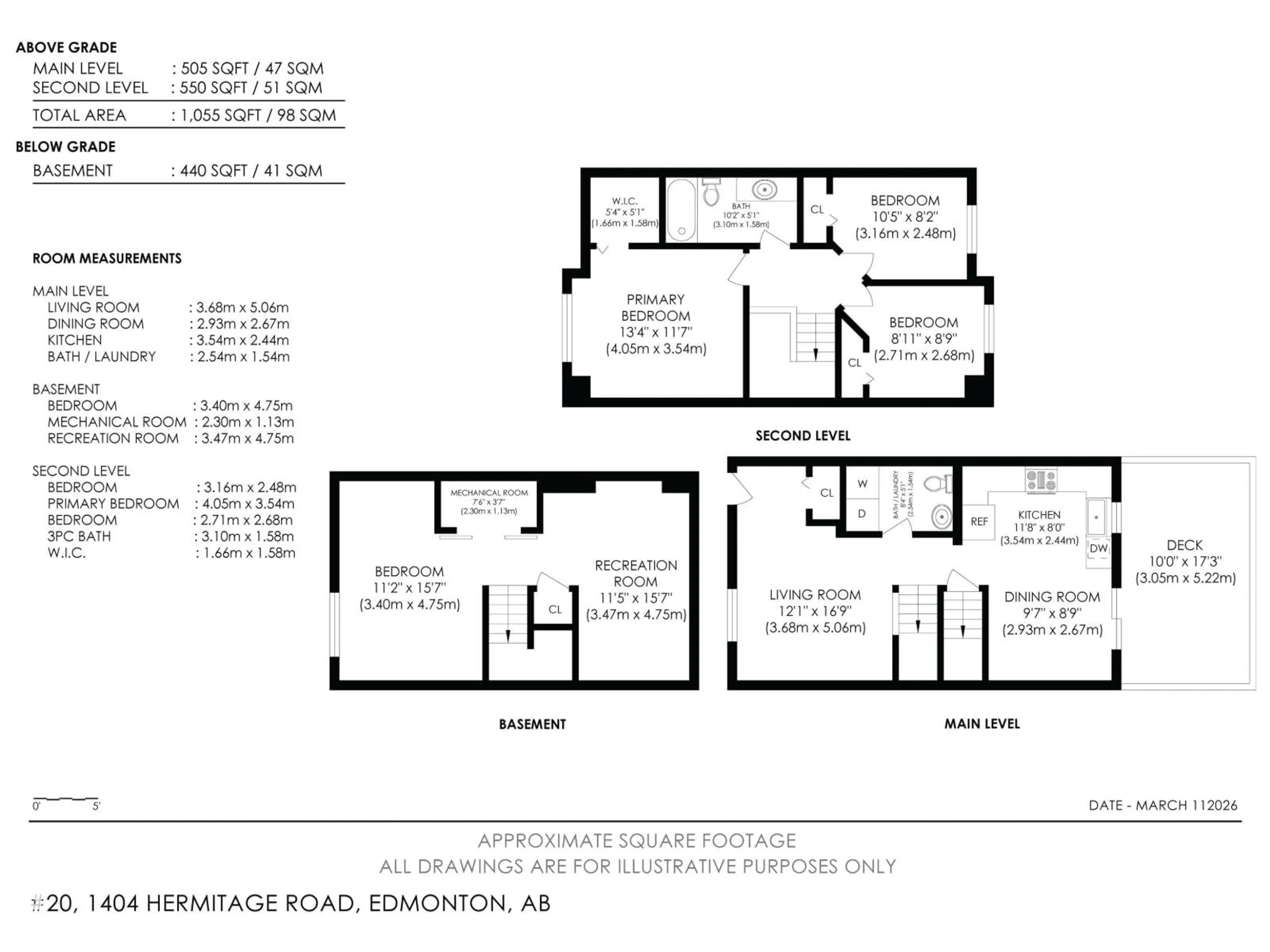 Floor plan for 1404 - 20 HERMITAGE RD, Edmonton Alberta T5A0P5