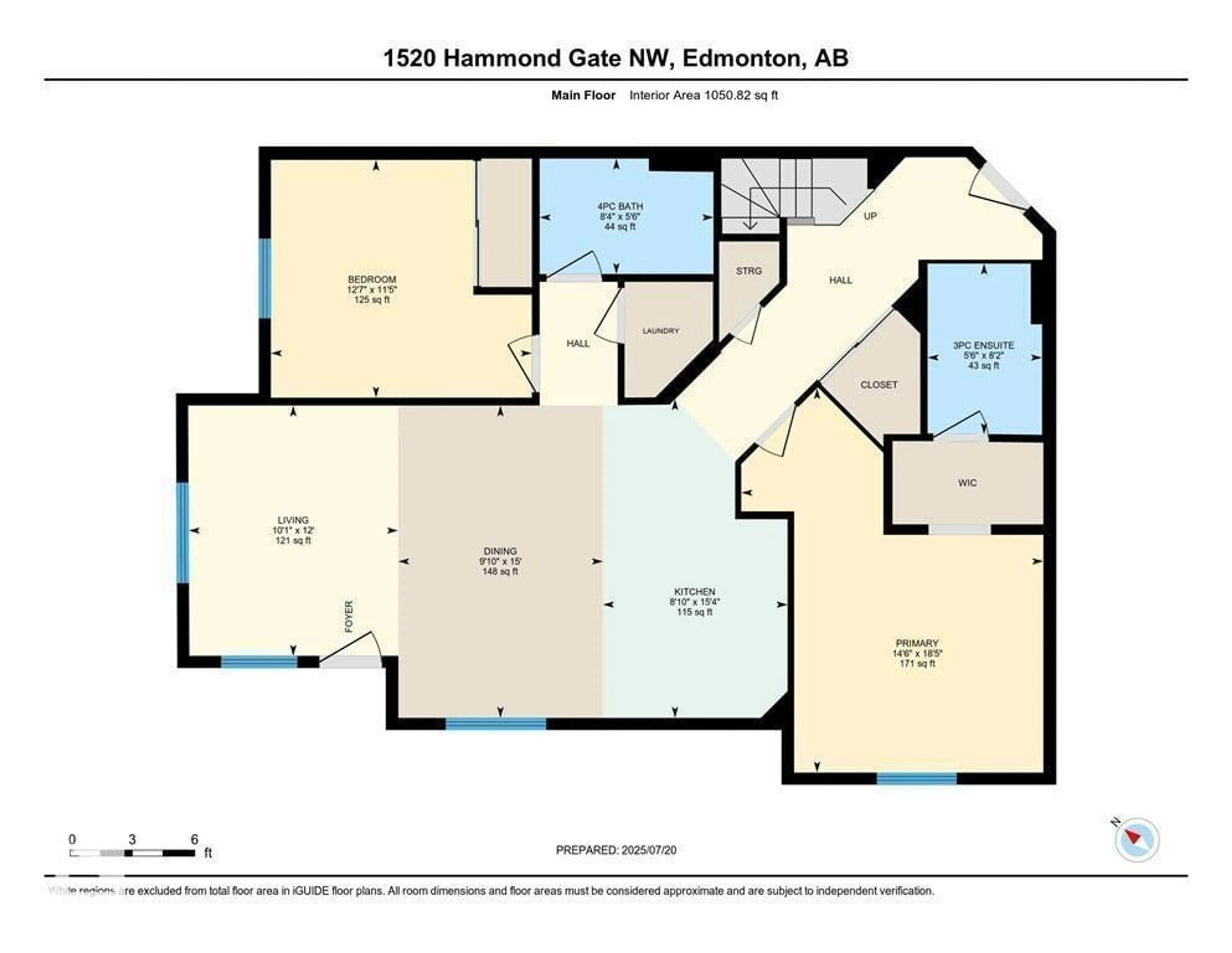 Floor plan for #435 - 1520 HAMMOND GA, Edmonton Alberta T6M0J4