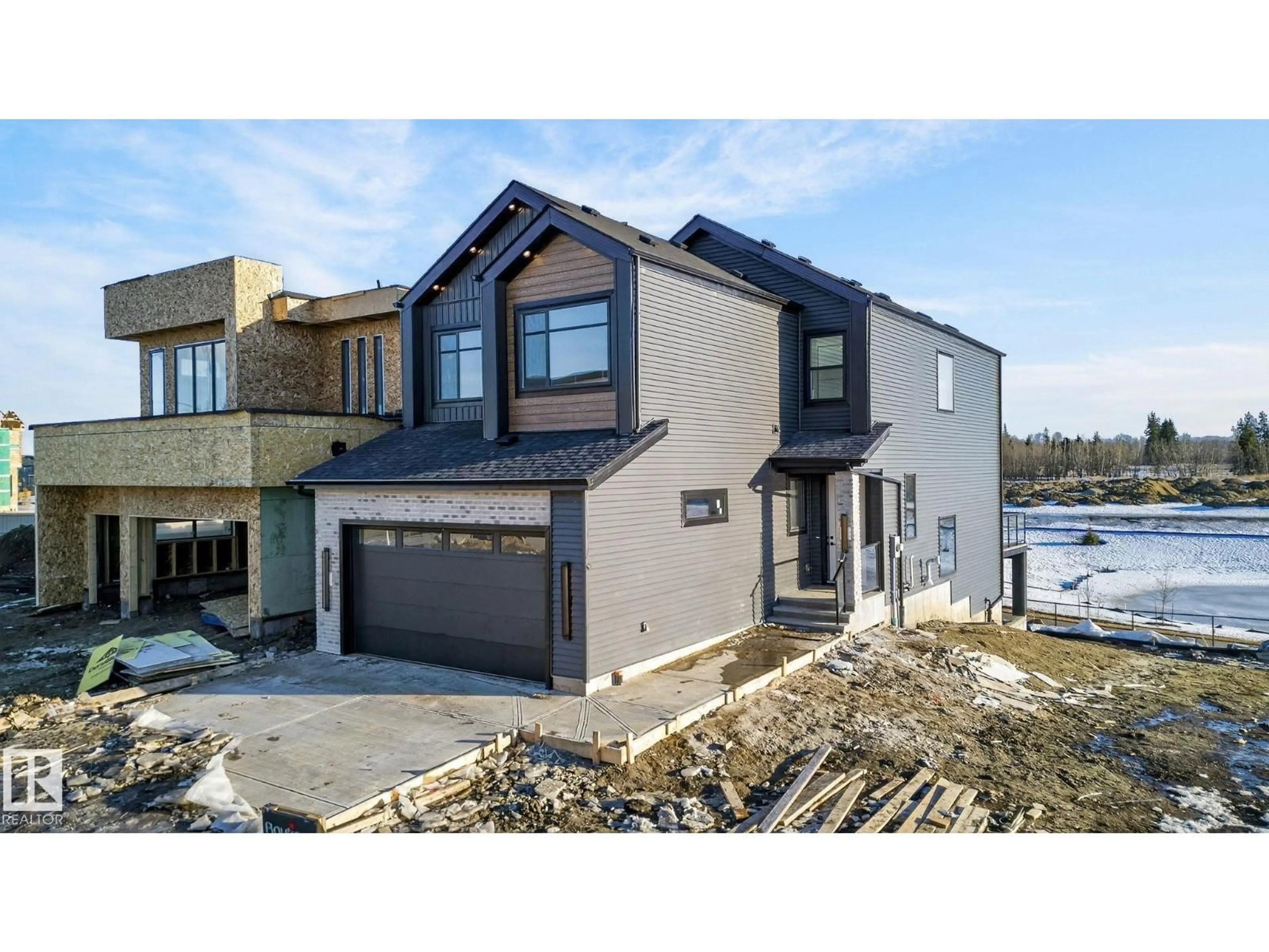 Home with brick exterior material, street for 8765 MAYDAY LANE, Edmonton Alberta T6X3E9