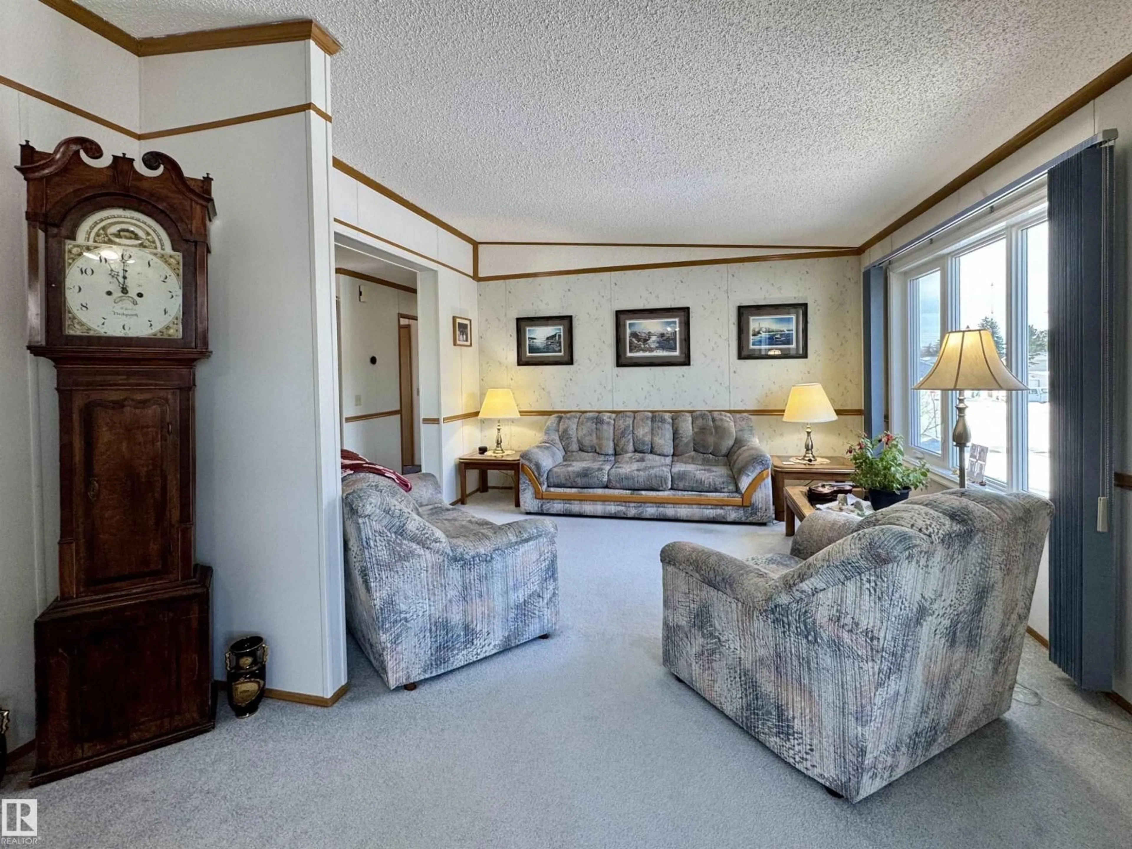 Living room with furniture, unknown for 4844 54 AV, Ryley Alberta T0B4A0