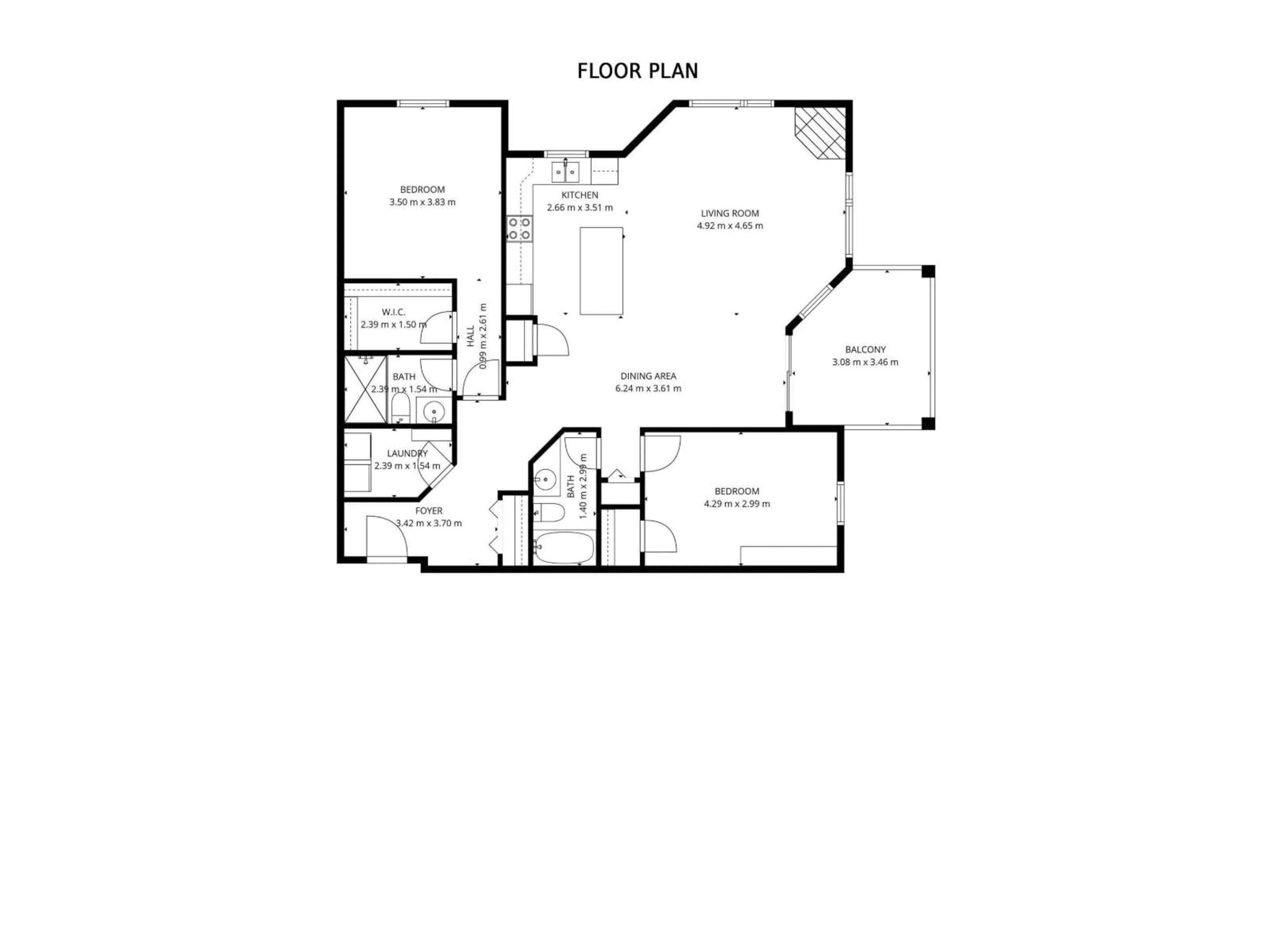 Floor plan for #103 - 2035 GRANTHAM CT, Edmonton Alberta T5T3X4