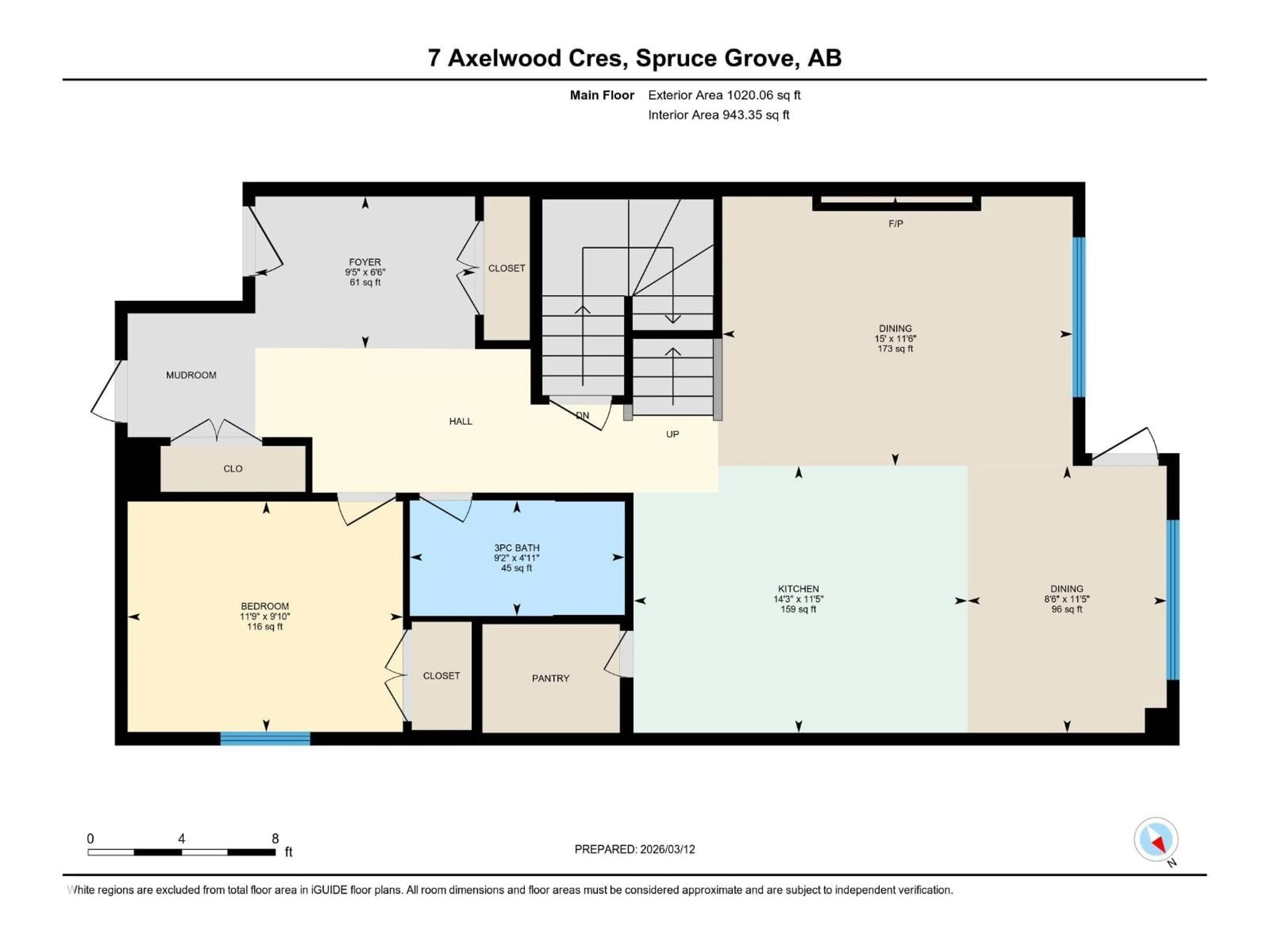 Floor plan for 7 AXELWOOD CR, Spruce Grove Alberta T7X0Y3