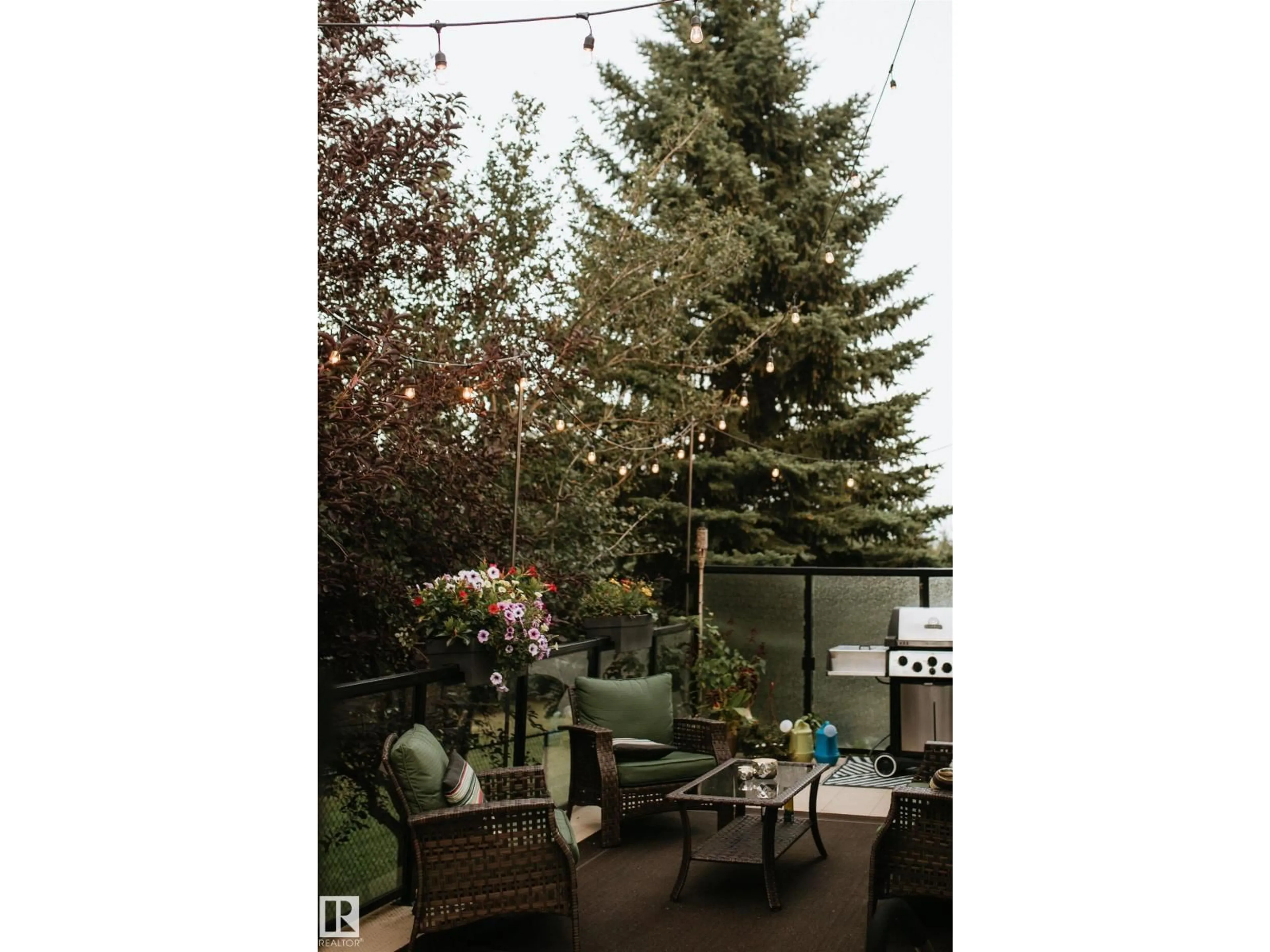 Patio, forest/trees view for 15 OLMSTEAD CT, St. Albert Alberta T8N6R5