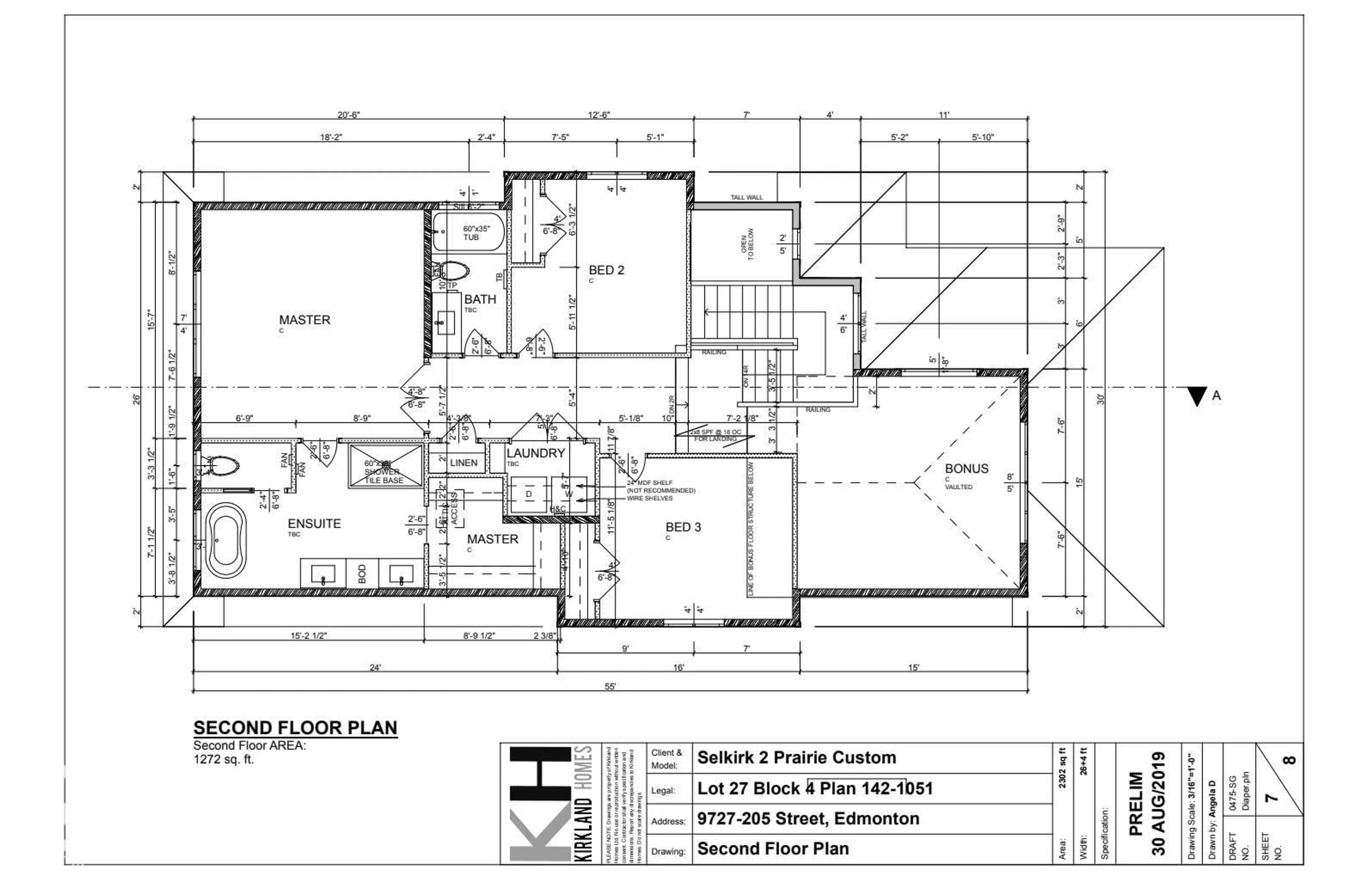Floor plan for NW - 9727 205 ST, Edmonton Alberta T5T4V7