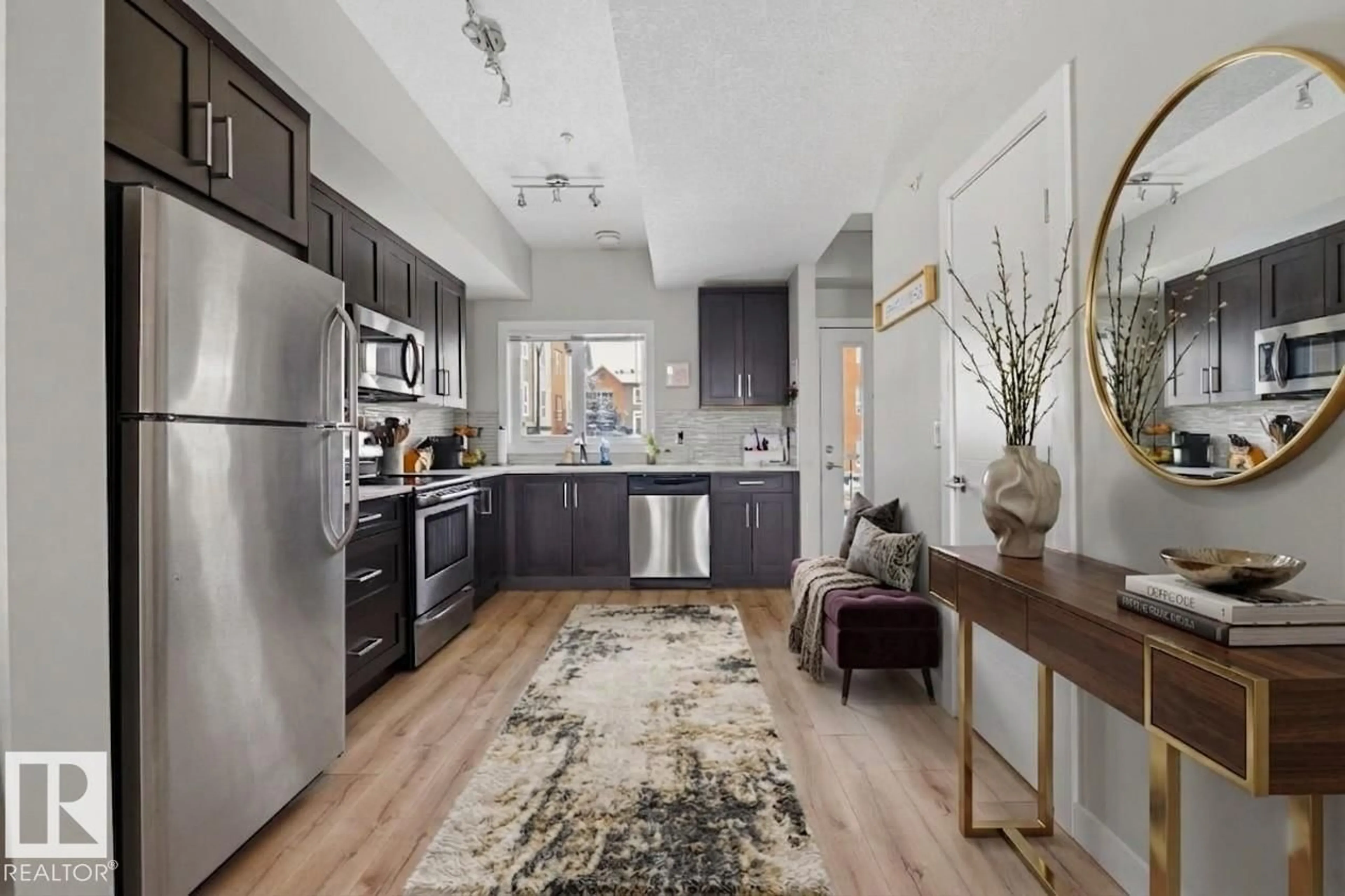 Open concept kitchen, unknown for 68 2560 PEGASUS BV, Edmonton Alberta T5E6V4