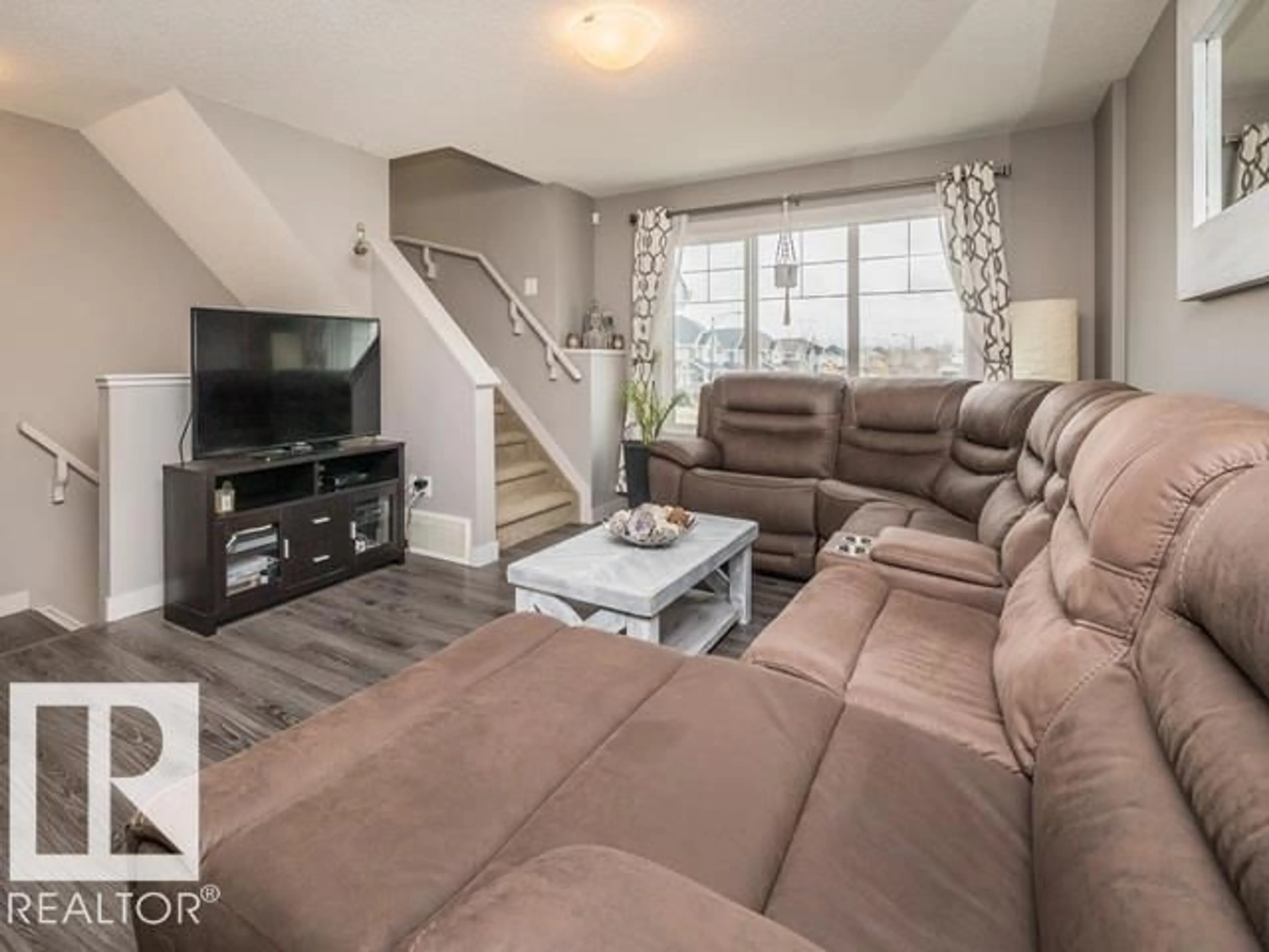Living room with furniture, unknown for #10 - 1391 STARLING DR, Edmonton Alberta T5S0L3