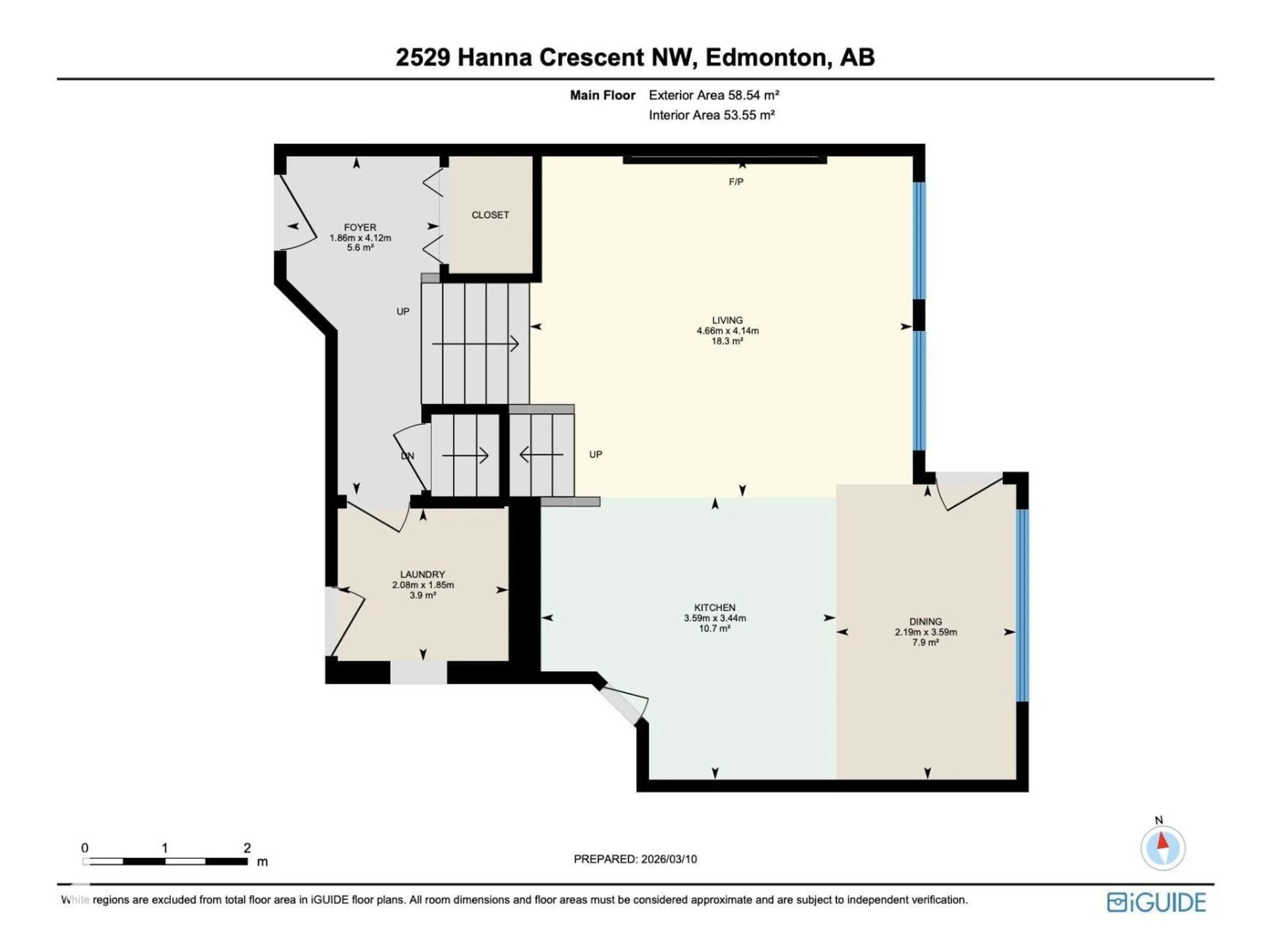 Floor plan for 2529 HANNA CR, Edmonton Alberta T6R3P7