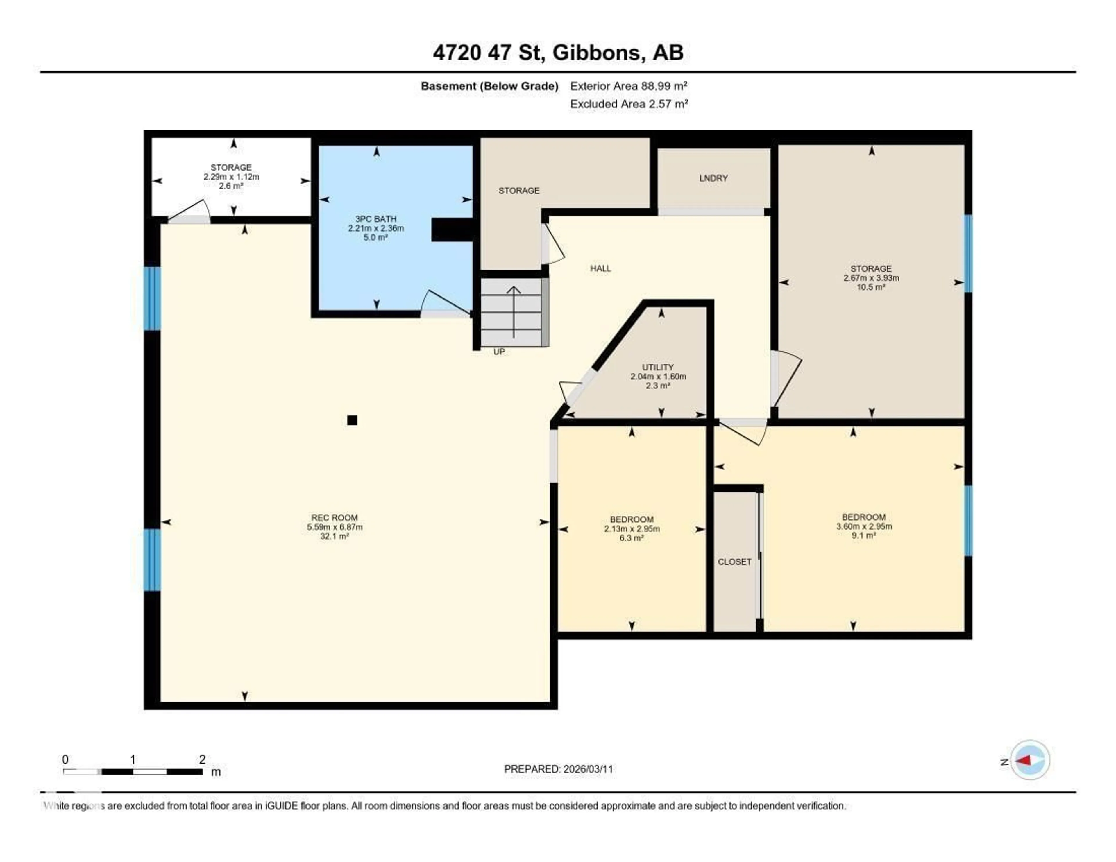 Floor plan for 4720 47 ST, Gibbons Alberta T0A1N0