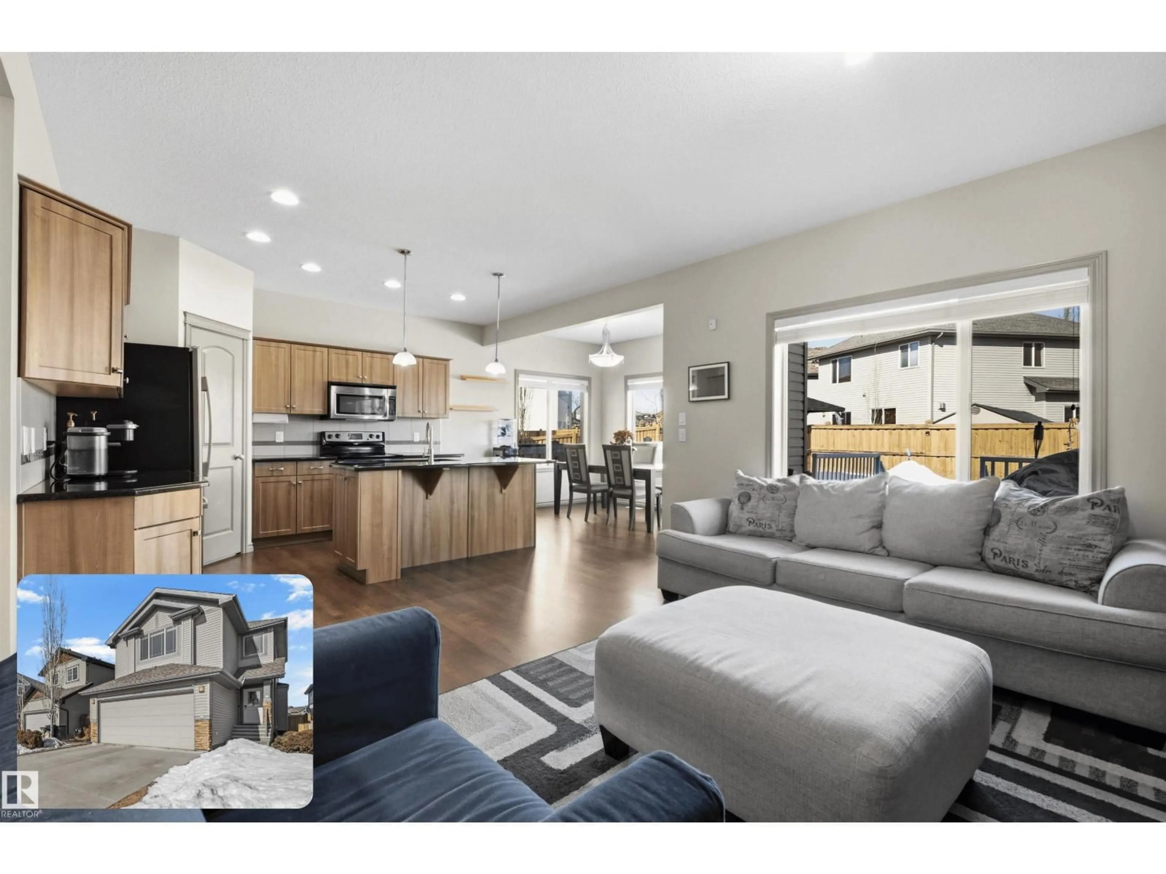 Open concept kitchen, unknown for 5860 168 AV, Edmonton Alberta T5Y0N3