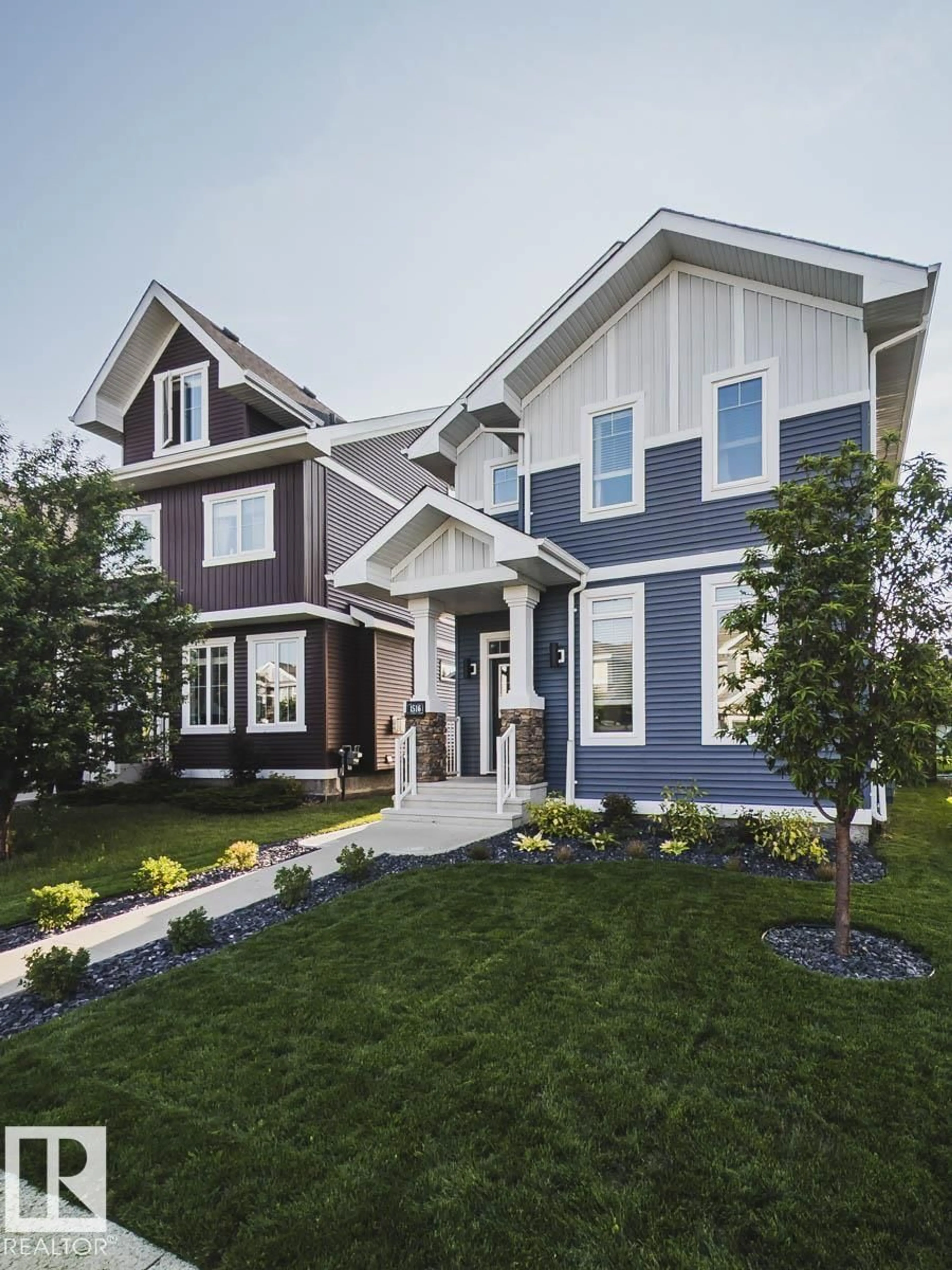 Home with brick exterior material, street for SW - 1516 165 ST, Edmonton Alberta T6W2Z7