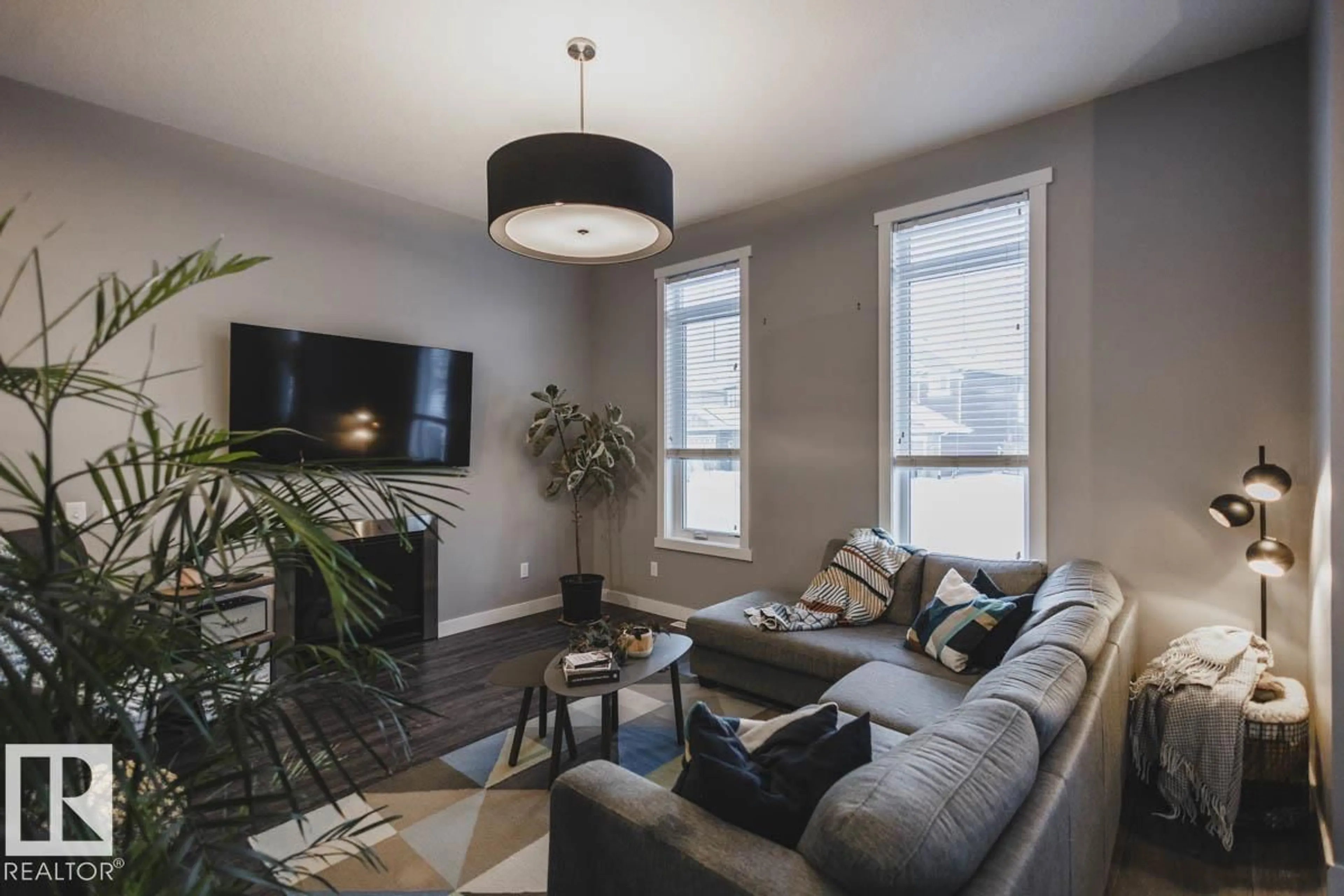 Living room with furniture, unknown for SW - 1516 165 ST, Edmonton Alberta T6W2Z7