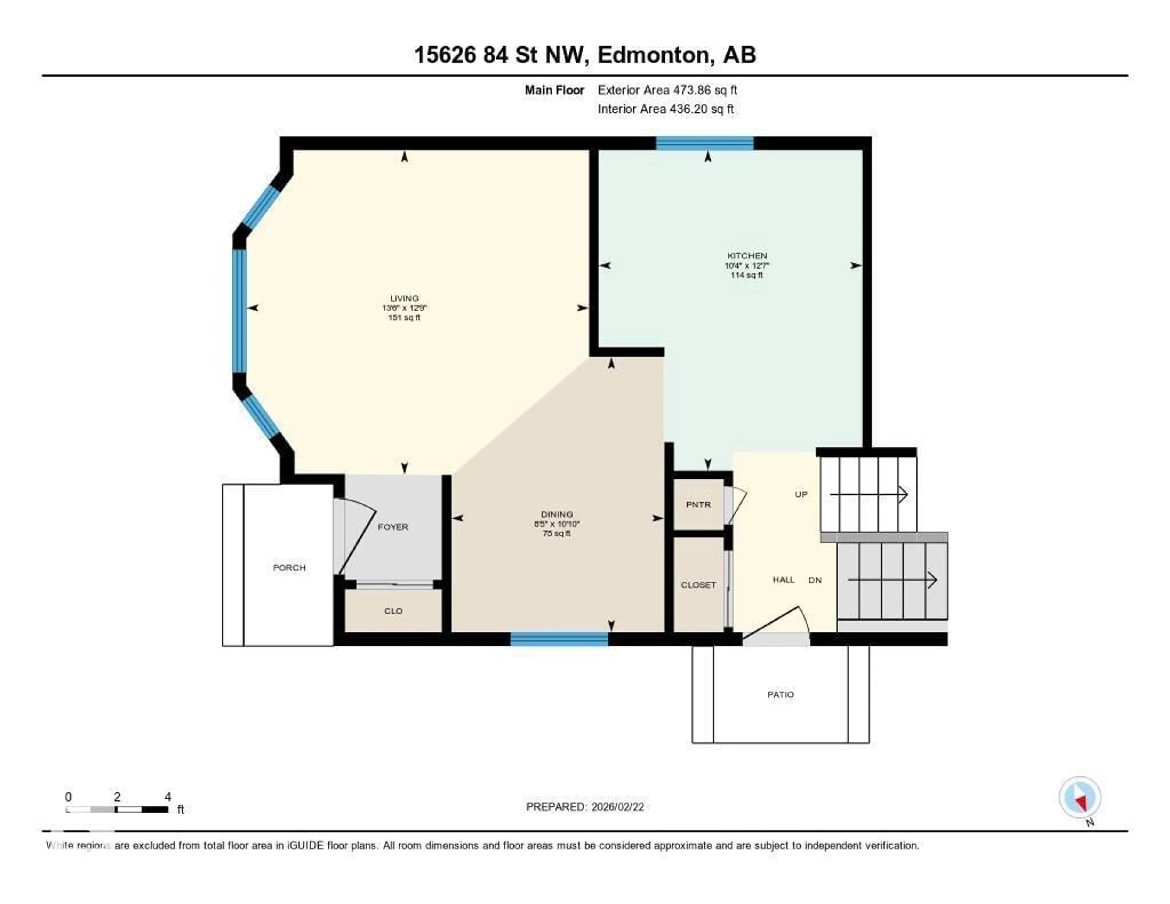 Floor plan for NW - 15626 84 ST, Edmonton Alberta T5Z2N8