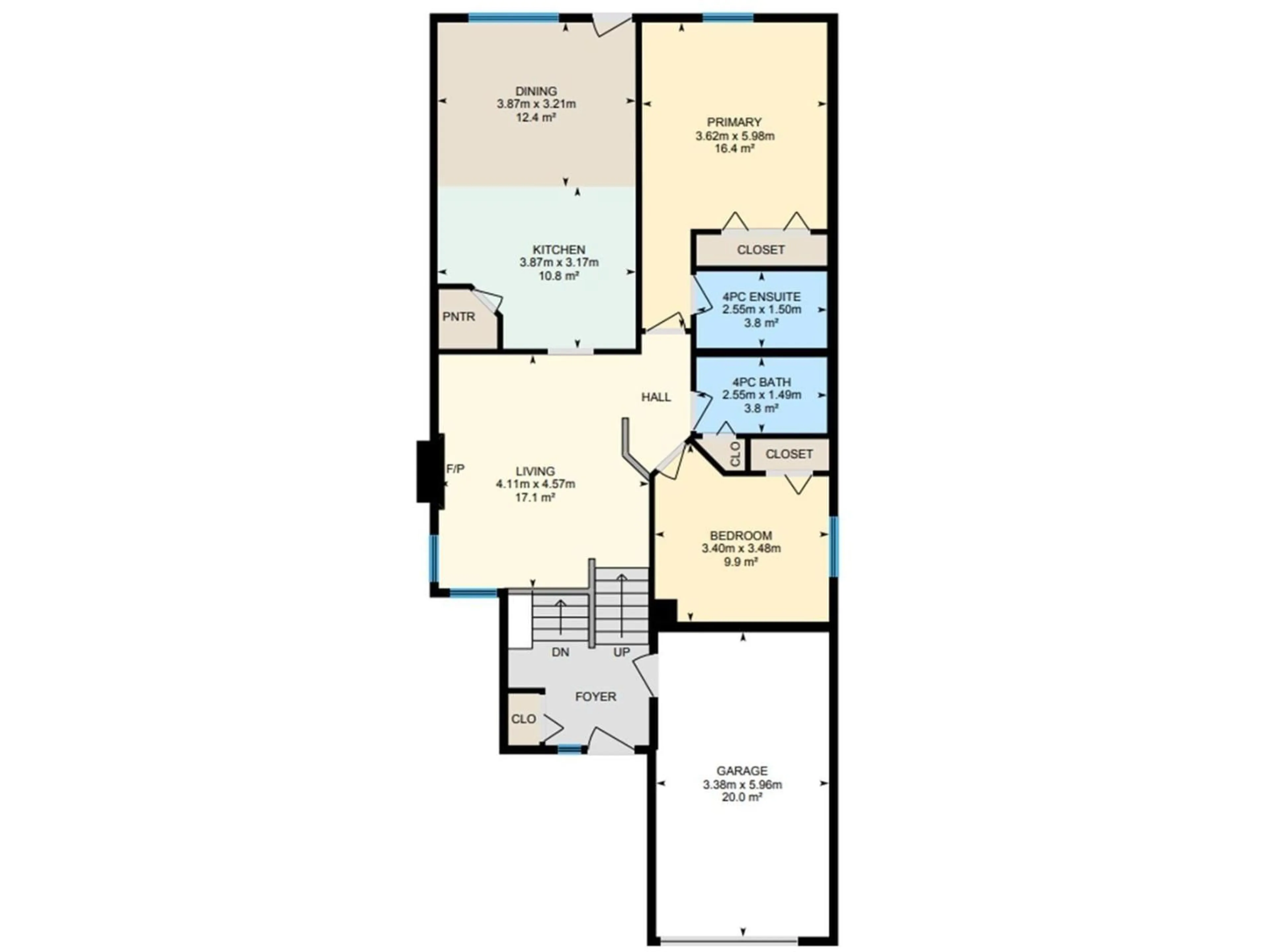 Floor plan for NW - 9007 166 AV, Edmonton Alberta T5Z3H5
