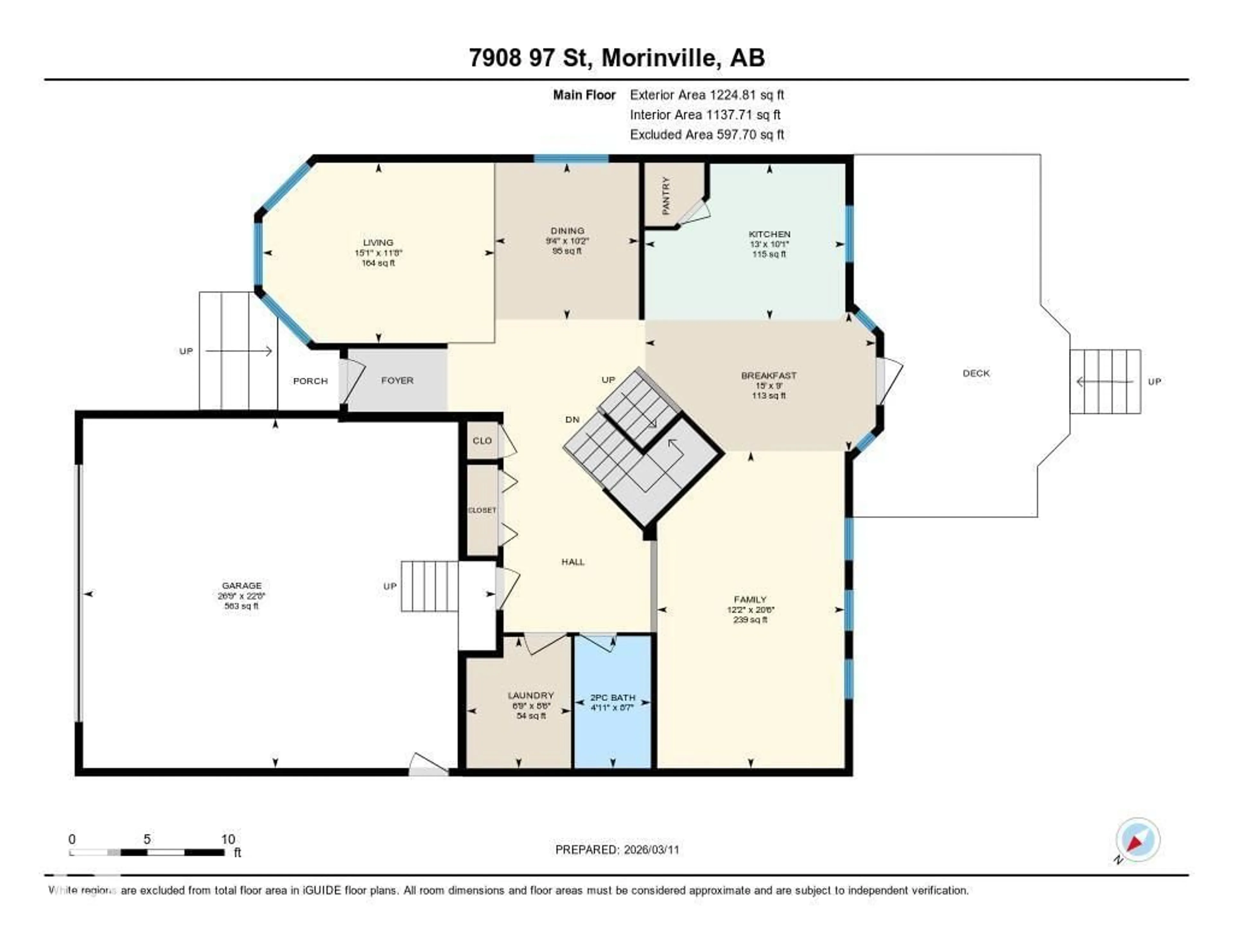 Floor plan for 7908 97 ST, Morinville Alberta T8R1W1
