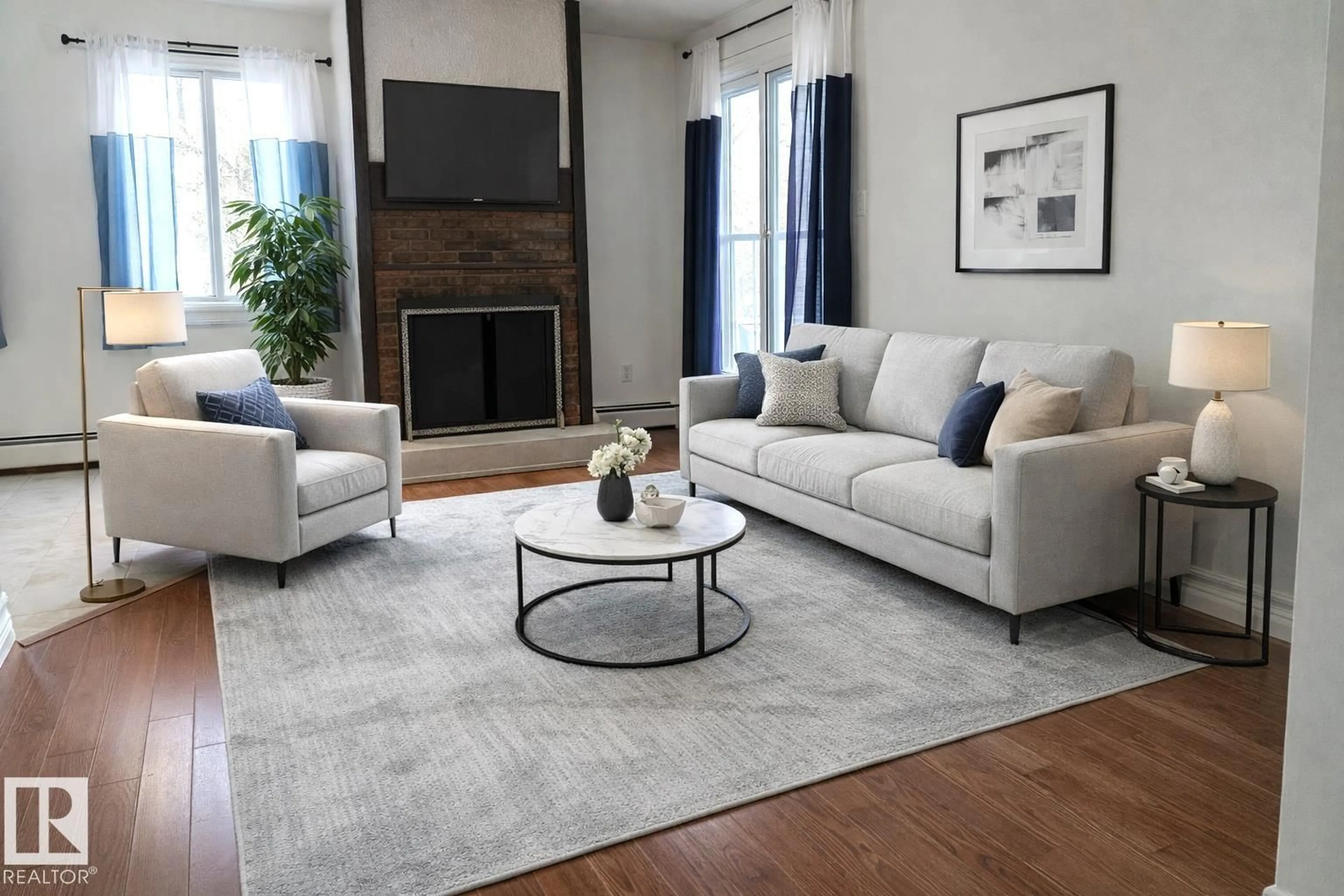 Living room with furniture, unknown for 202 - 10826 113 ST NW, Edmonton Alberta T5H3J2