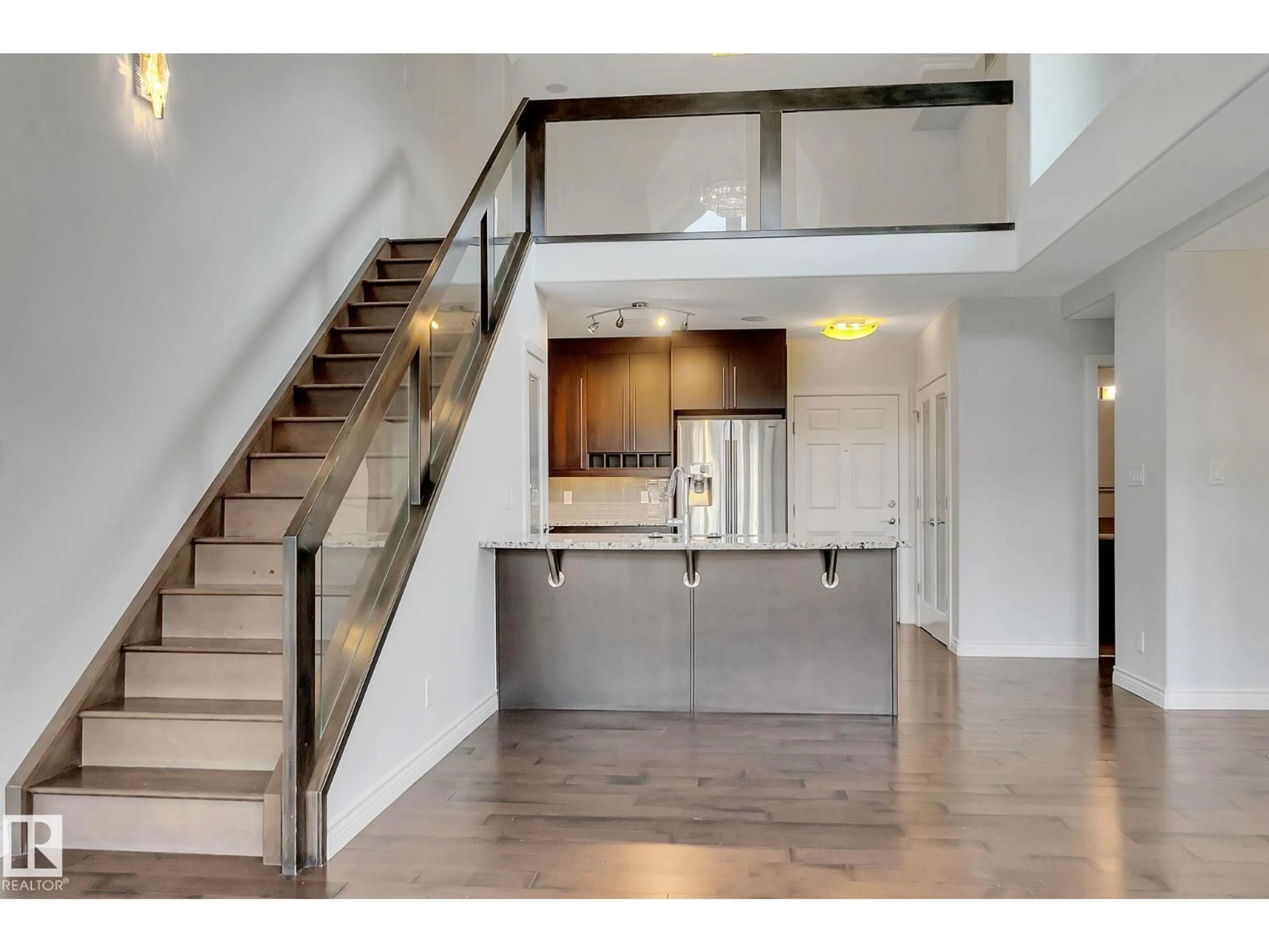 Open concept kitchen, unknown for #308 - 9603 98 AV, Edmonton Alberta T6C2E2