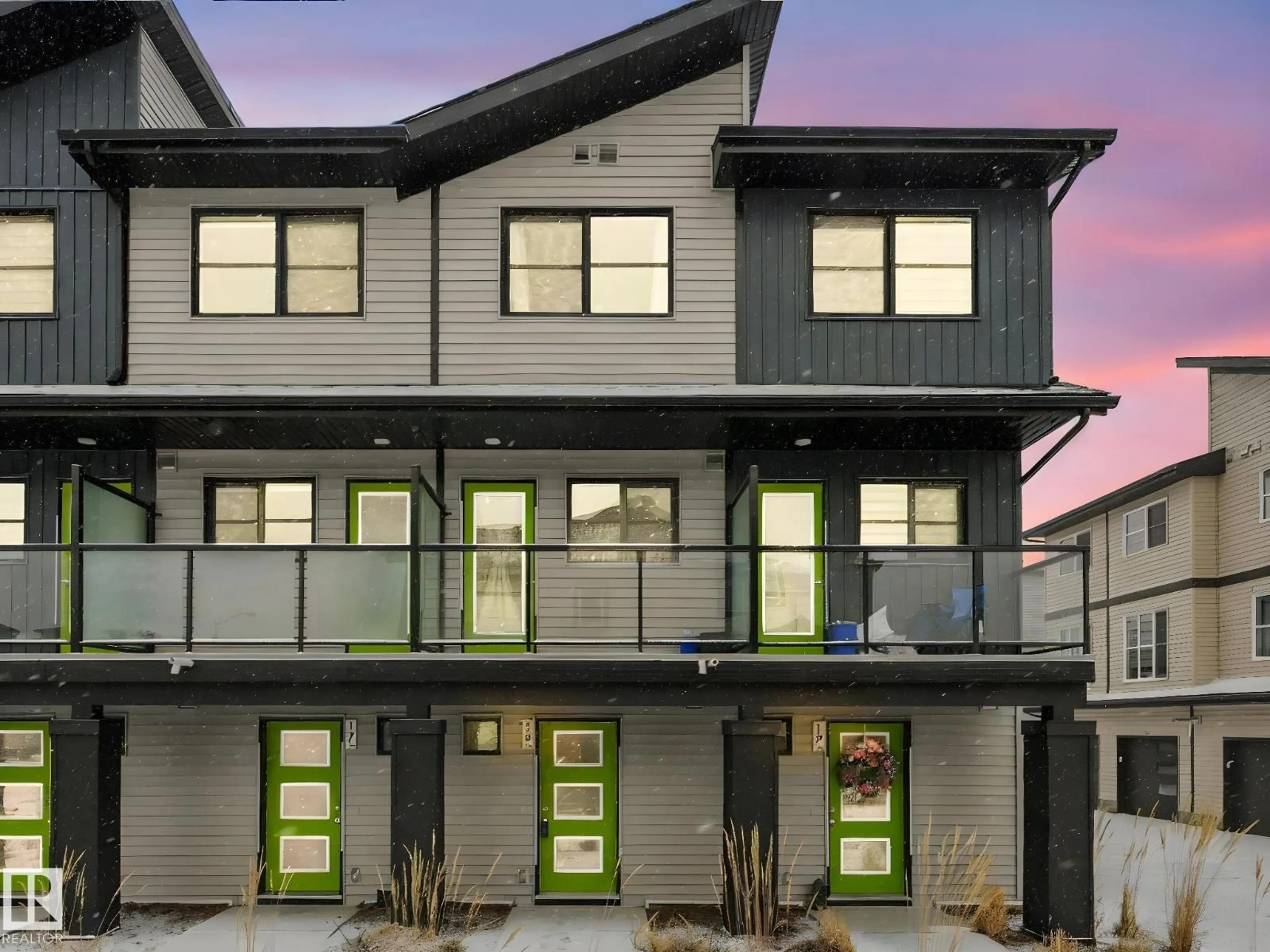 Home with vinyl exterior material, street for 18 - 1203 163 ST, Edmonton Alberta T6W3X1