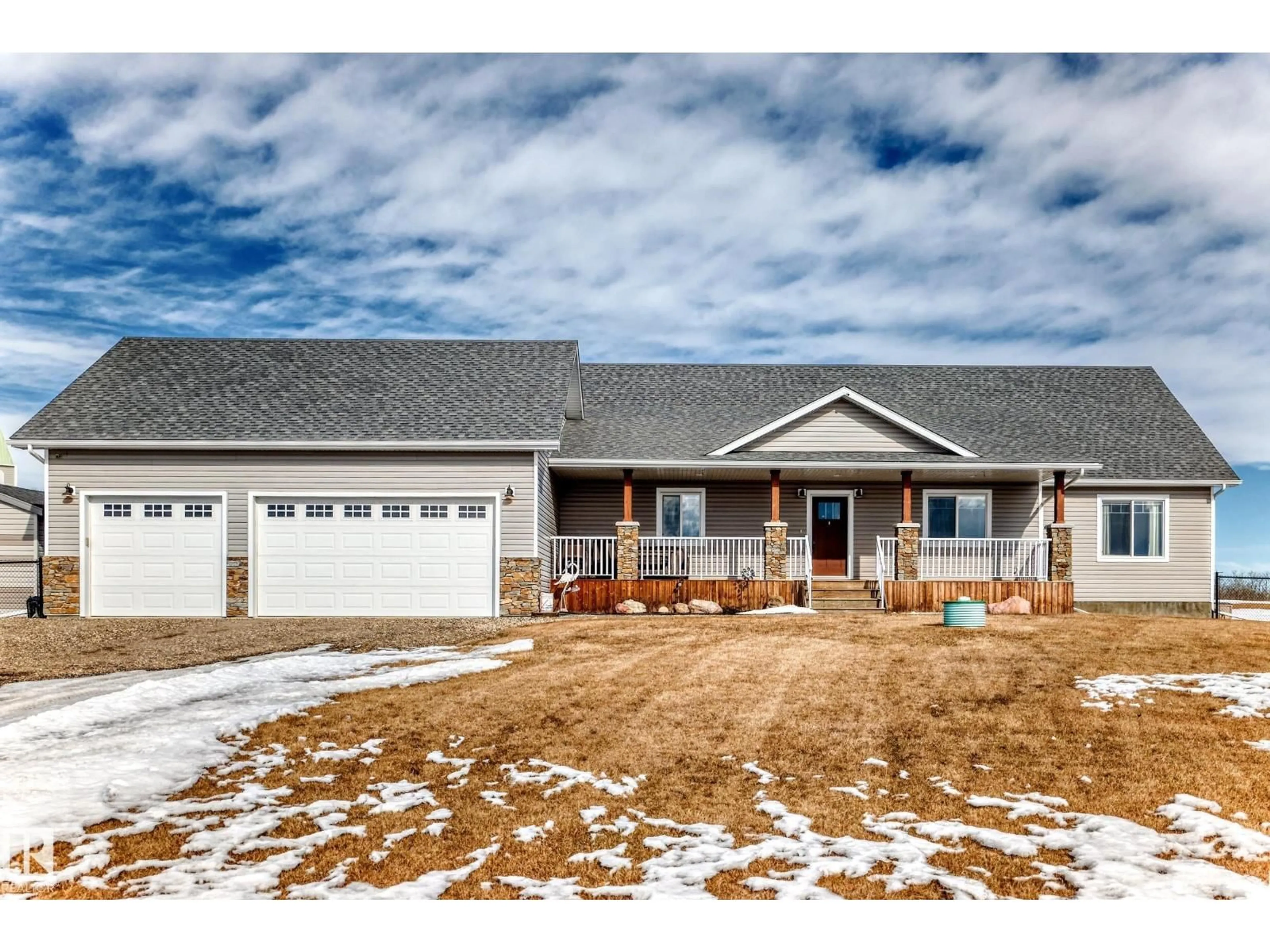 Home with vinyl exterior material, street for #2 - 52329 RGE ROAD 13, Rural Parkland County Alberta T7Y2C2
