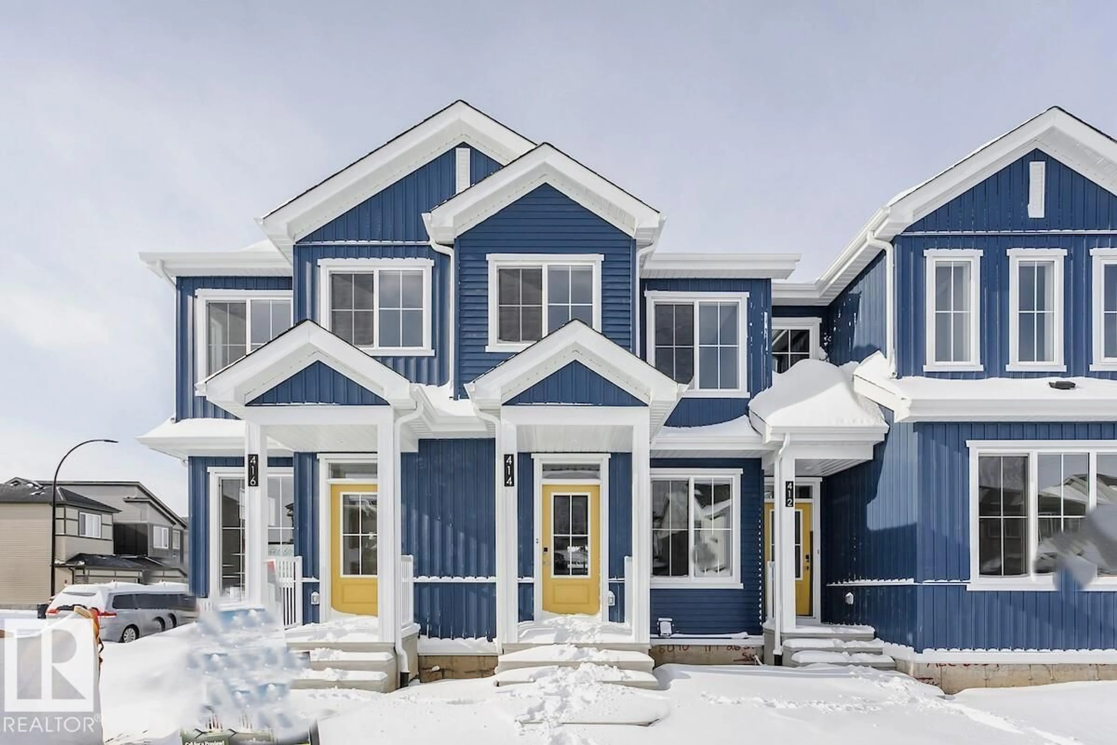 Home with vinyl exterior material, street for 414 26 ST, Edmonton Alberta T6X3J1